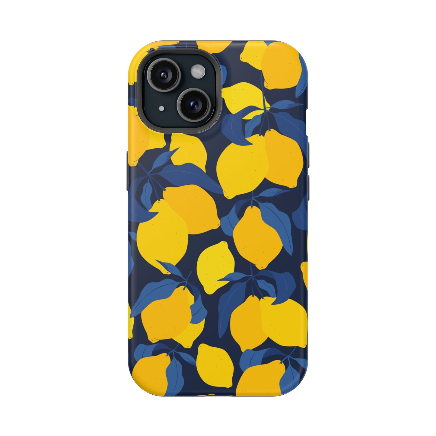 Bright Lemon Pattern Magnetic Tough Case - Vibrant Phone Protection