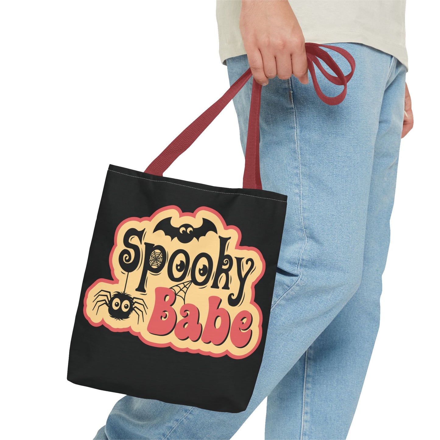 Spooky Babe Tote Bag | Halloween Shopper, Gift Bag, Eco-Friendly, Trick or Treat Bag, Halloween Decor