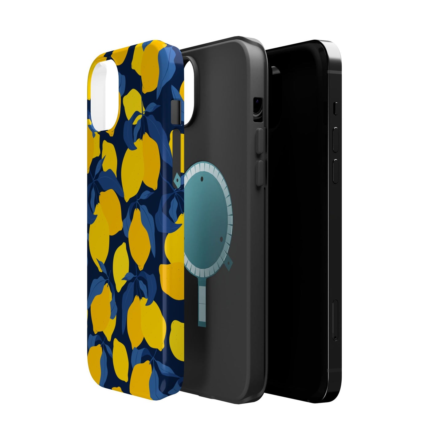 Bright Lemon Pattern Magnetic Tough Case - Vibrant Phone Protection