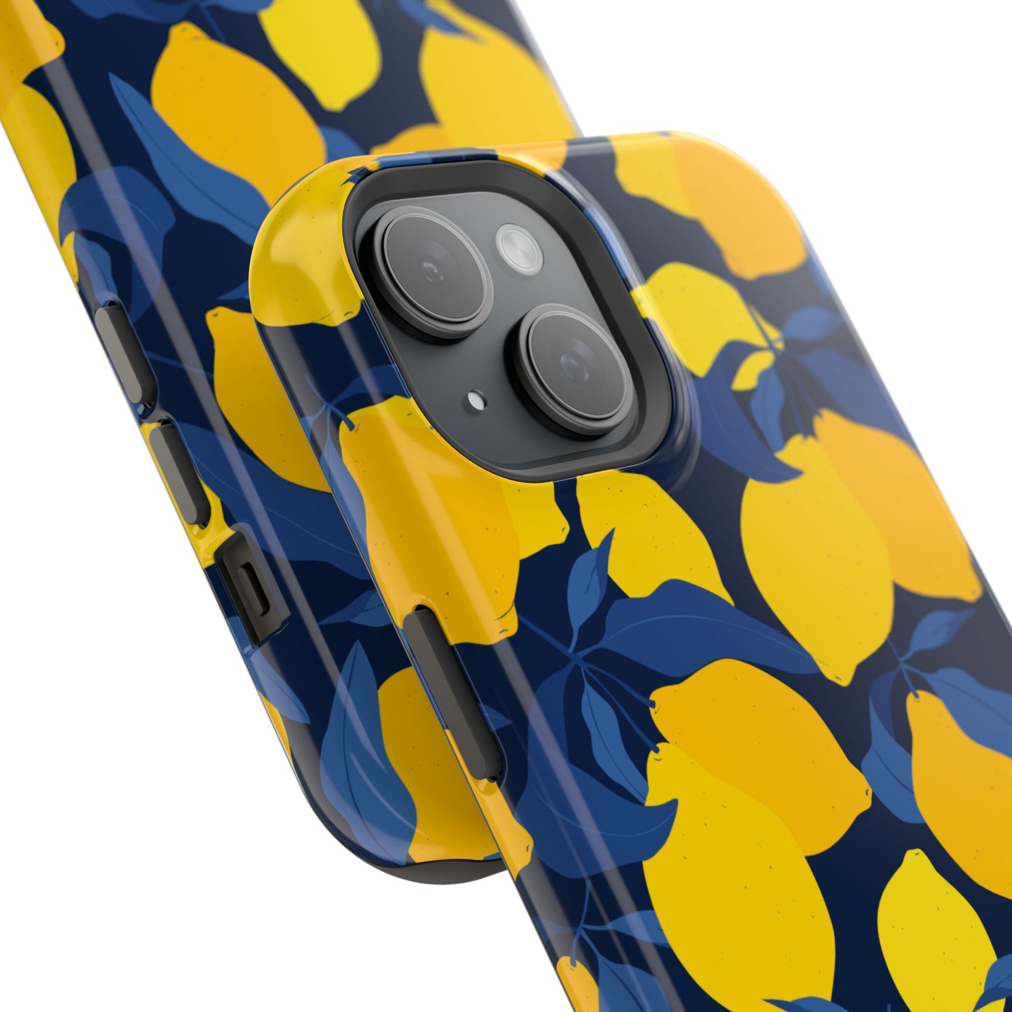 Bright Lemon Pattern Magnetic Tough Case - Vibrant Phone Protection