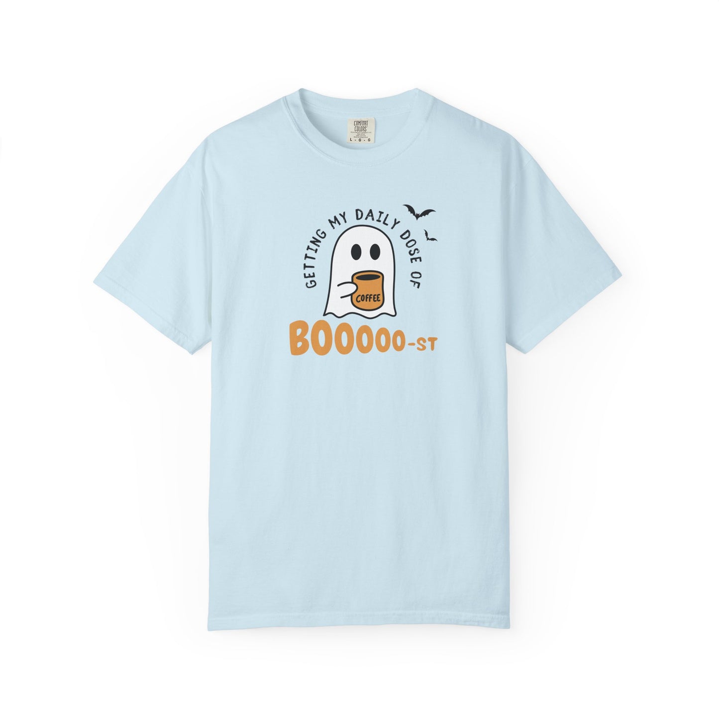 Spooky Coffee T-Shirt, Halloween Shirt, Ghost Tee, Unisex Graphic Tee, Fun Relaxed Wear
