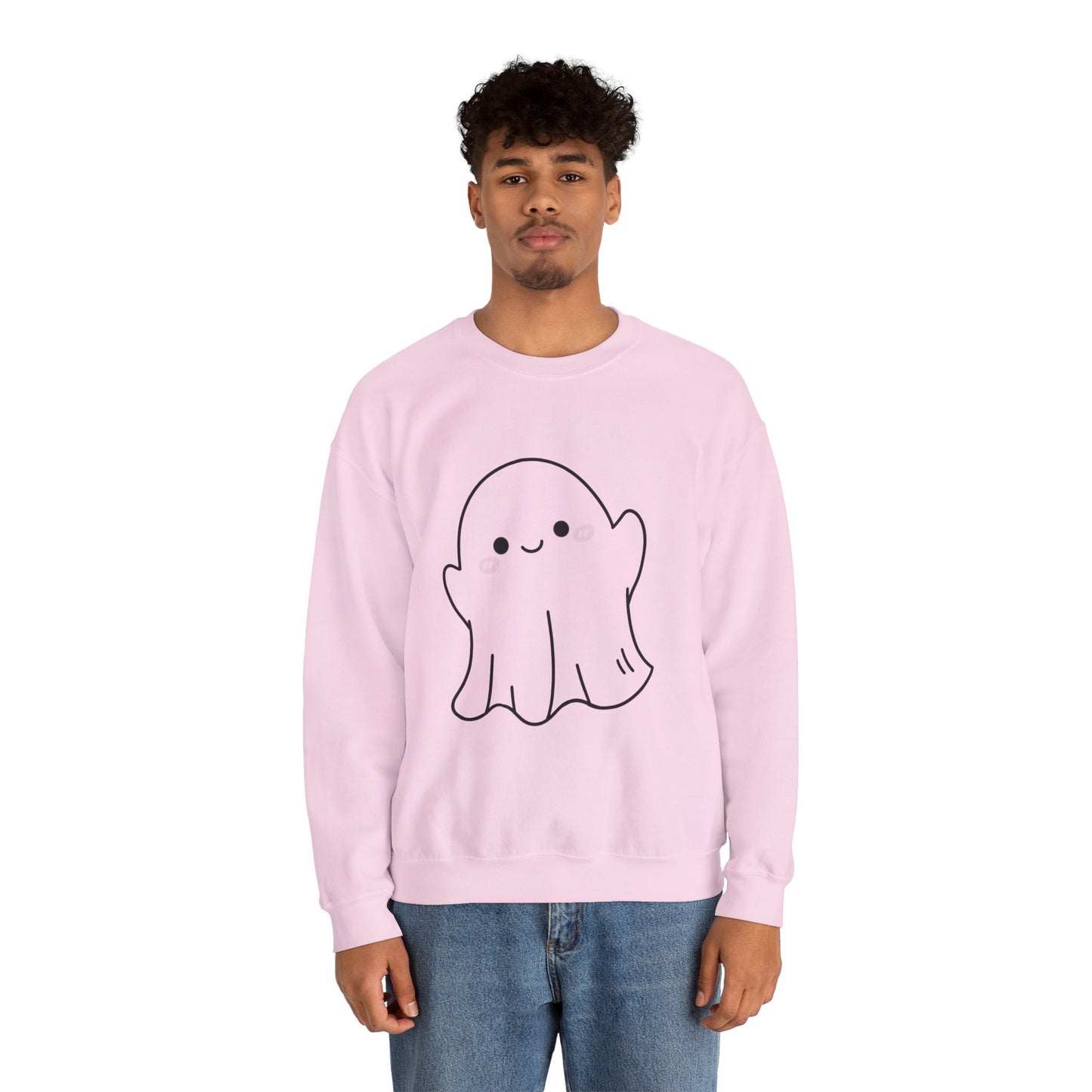 Ghosty Unisex Crewneck Sweatshirt, Halloween Gift, Cozy Pullover, Fall Fashion, Spooky Season Sweatshirt, Casual Wear