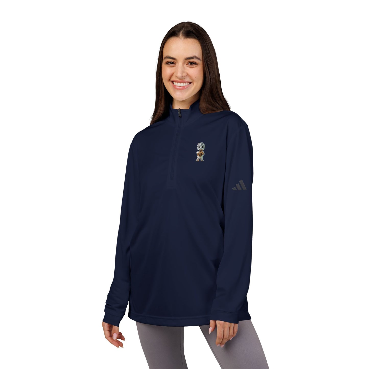 Adidas® Quarter-Zip Pullover, Stylish Athletic Outerwear, Ideal for Sports, Casual Wear, All Seasons