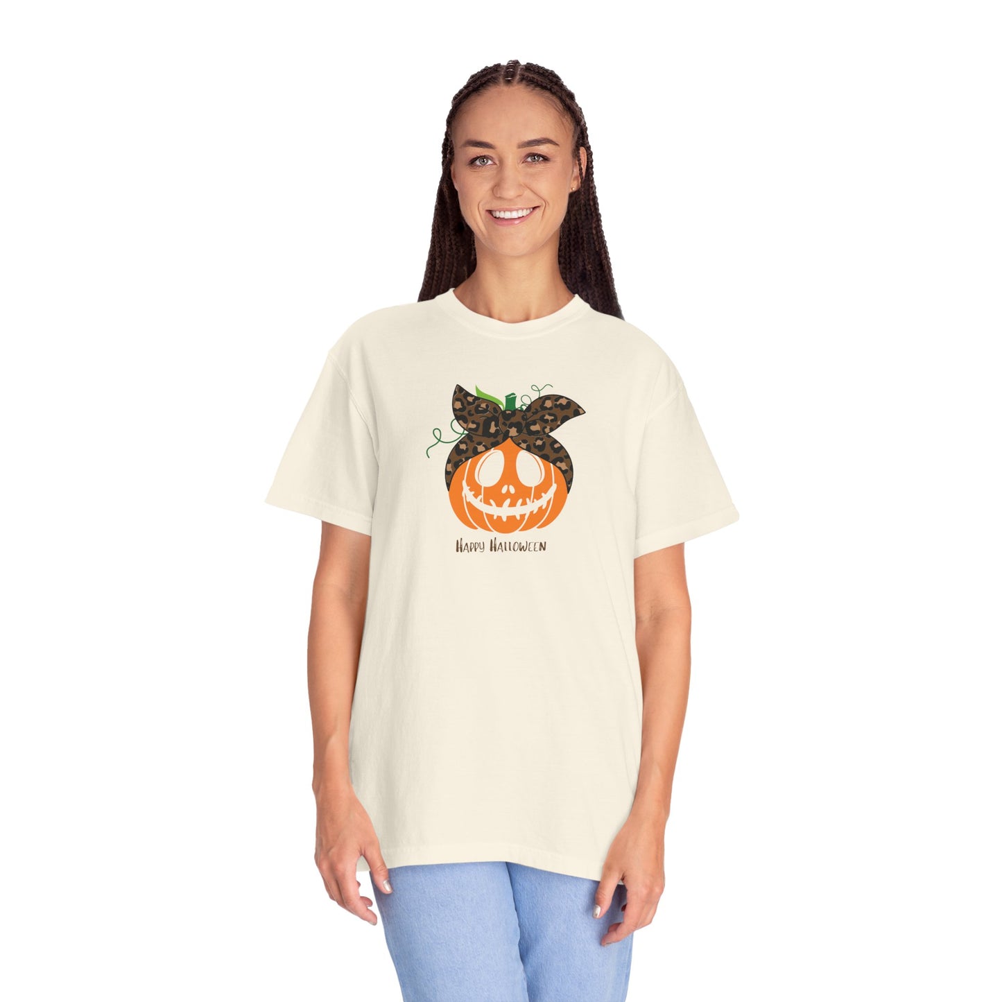 Happy Halloween Pumpkin T-Shirt, Fall Fashion Tee, Unisex Graphic Tee, Casual Halloween Apparel, Spooky Season Shirt, Halloween Gift