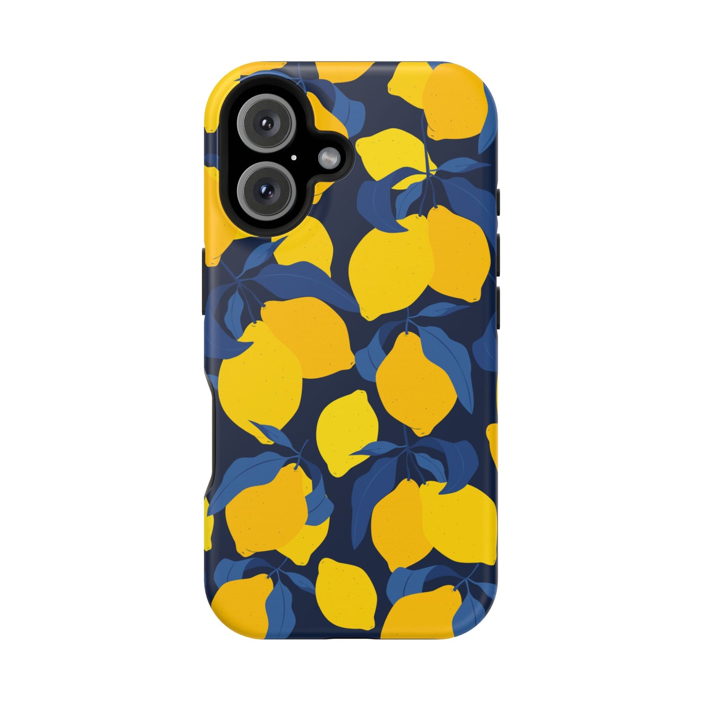 Bright Lemon Pattern Magnetic Tough Case - Vibrant Phone Protection