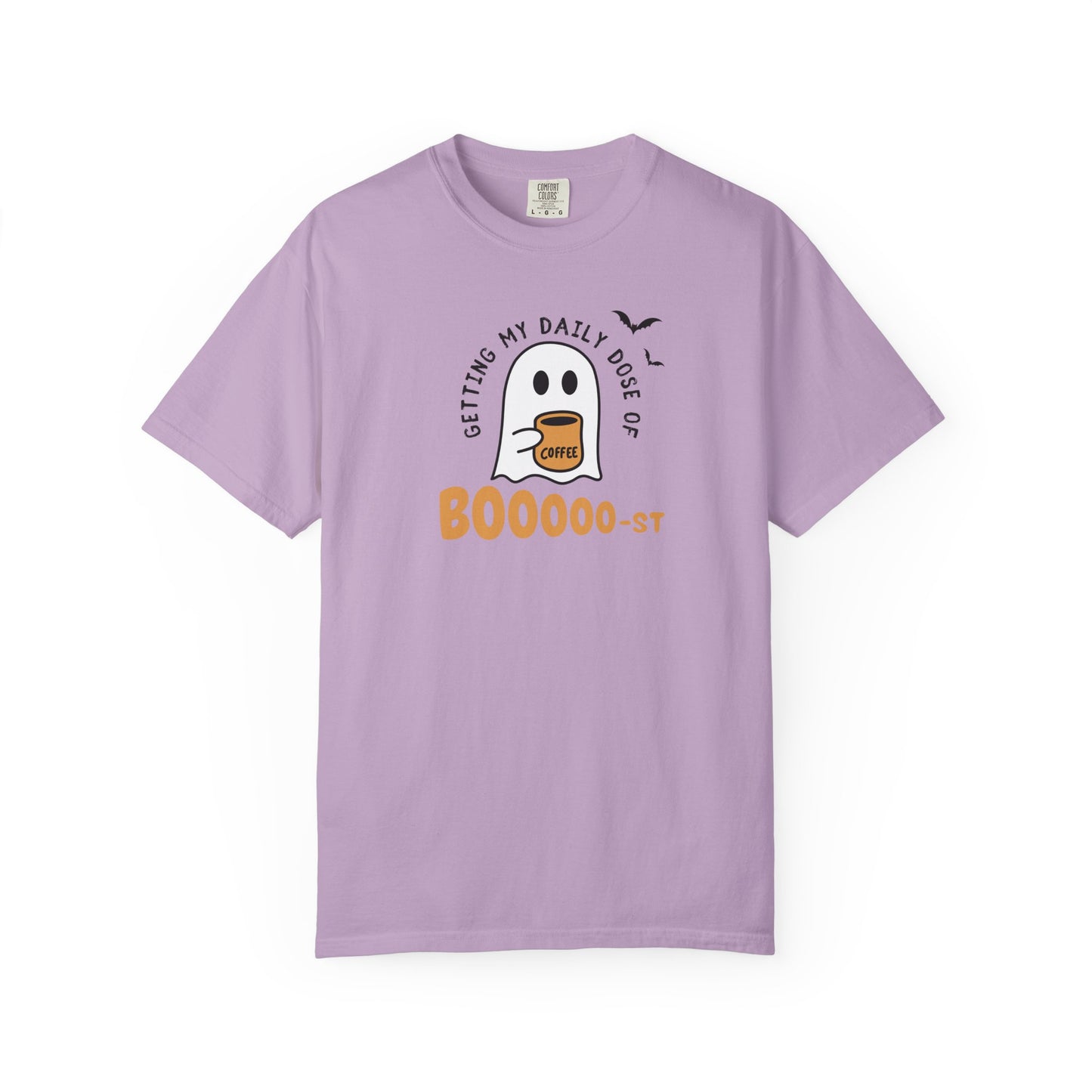 Spooky Coffee T-Shirt, Halloween Shirt, Ghost Tee, Unisex Graphic Tee, Fun Relaxed Wear