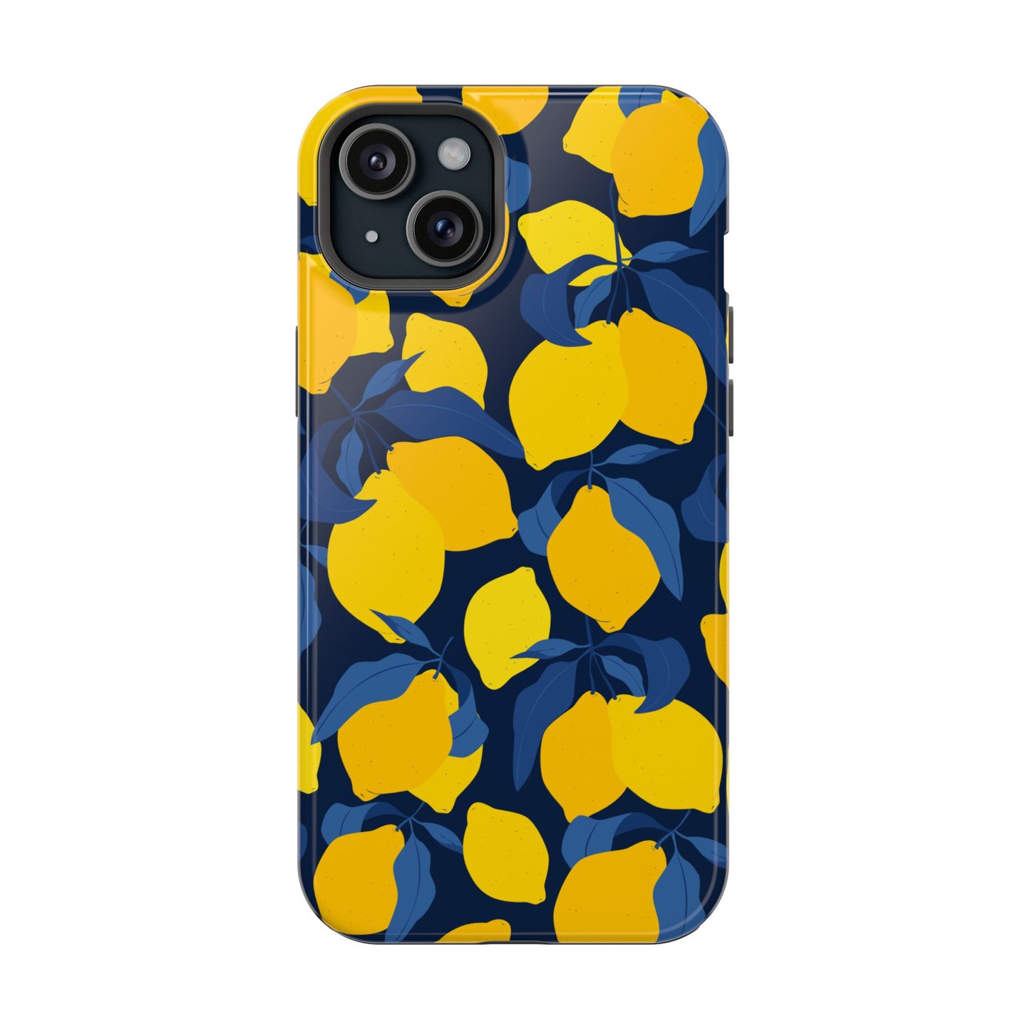 Bright Lemon Pattern Magnetic Tough Case - Vibrant Phone Protection