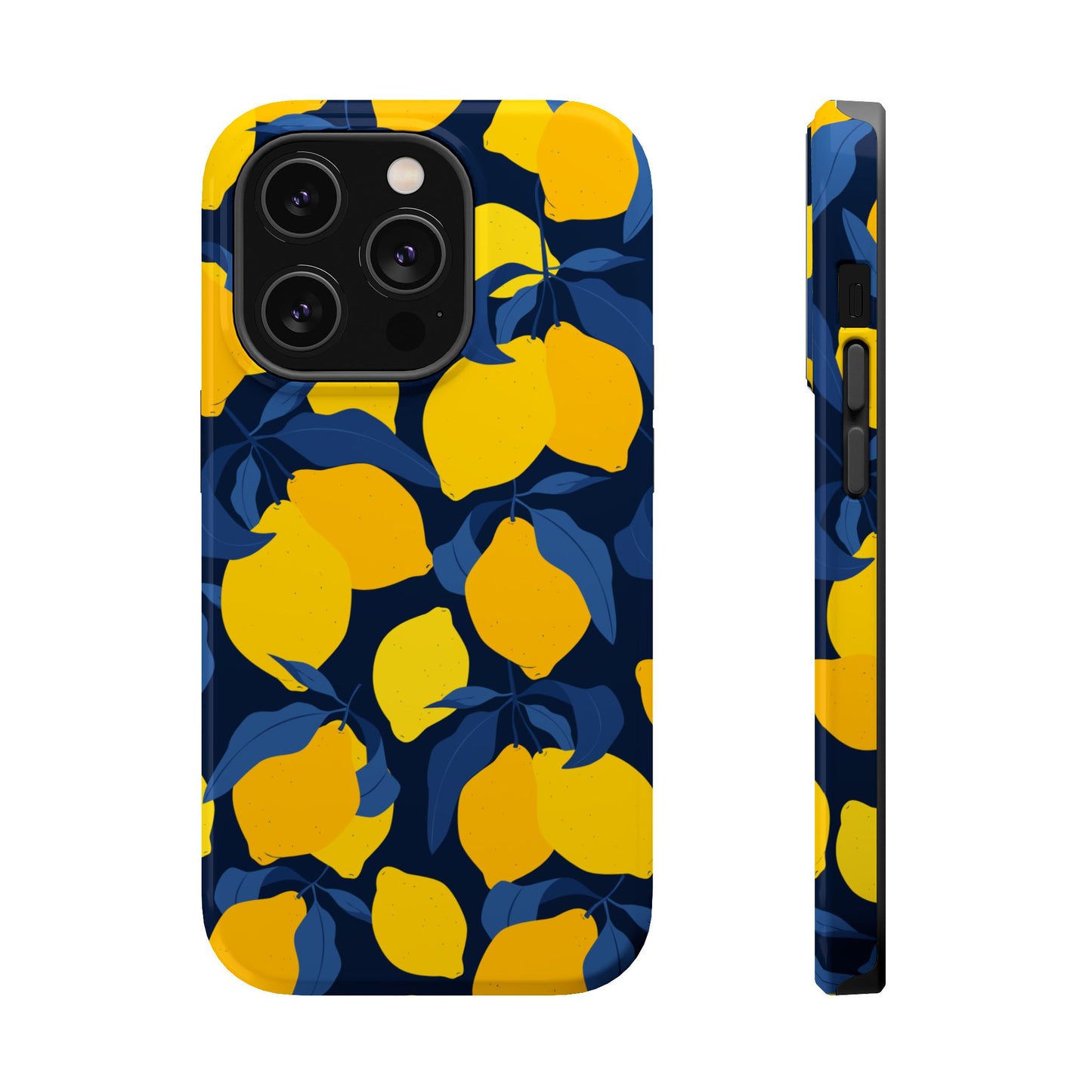 Bright Lemon Pattern Magnetic Tough Case - Vibrant Phone Protection