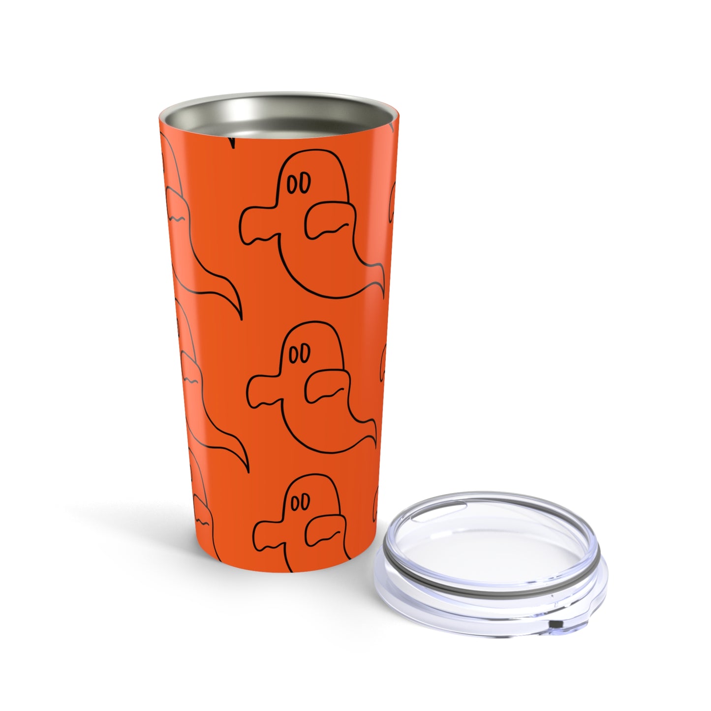 Halloween Ghost Tumbler, 20oz Stainless Steel Travel Mug, Spooky Drinkware, Fall Decor, Cute Ghosts Gift for Halloween, Trick or Treat