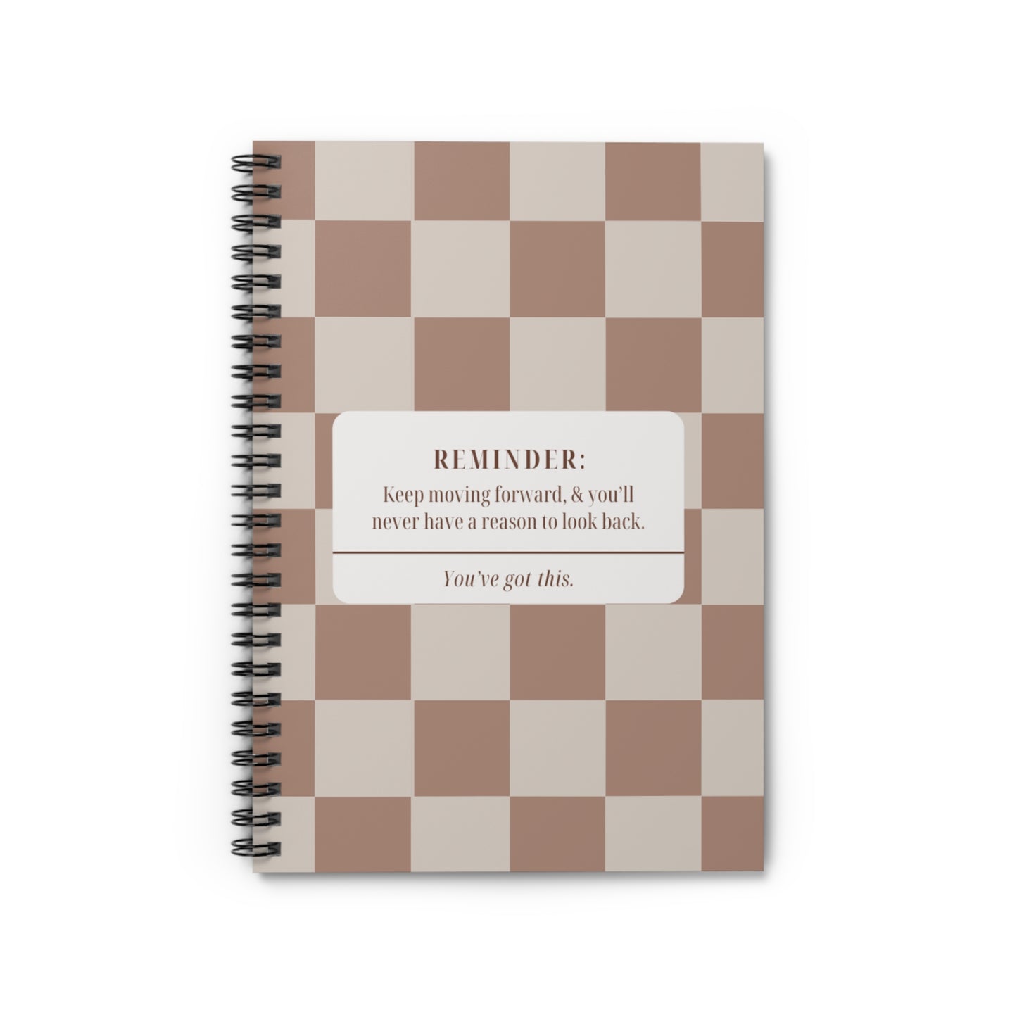 Stylish Motivational Spiral Notebook - Keep Moving Forward | Perfect for Journaling, Goal Setting, Gifts, School, Home Office
