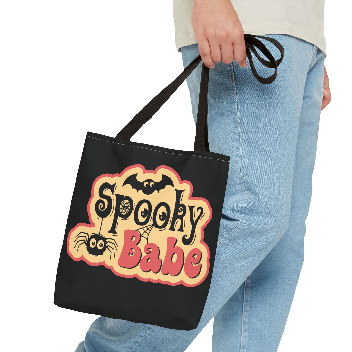 Spooky Babe Tote Bag | Halloween Shopper, Gift Bag, Eco-Friendly, Trick or Treat Bag, Halloween Decor