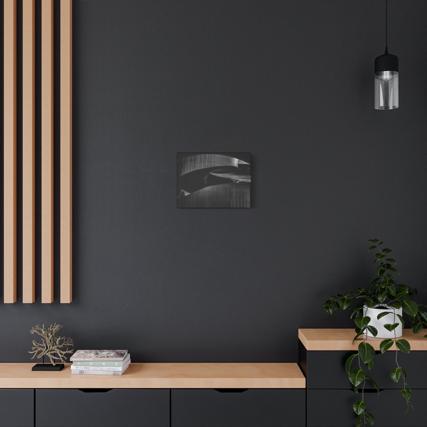 Stylish Matte Canvas Wall Art, Modern Home Decor, Black and White Artwork, Abstract Canvas Print, Contemporary Living Room Decor