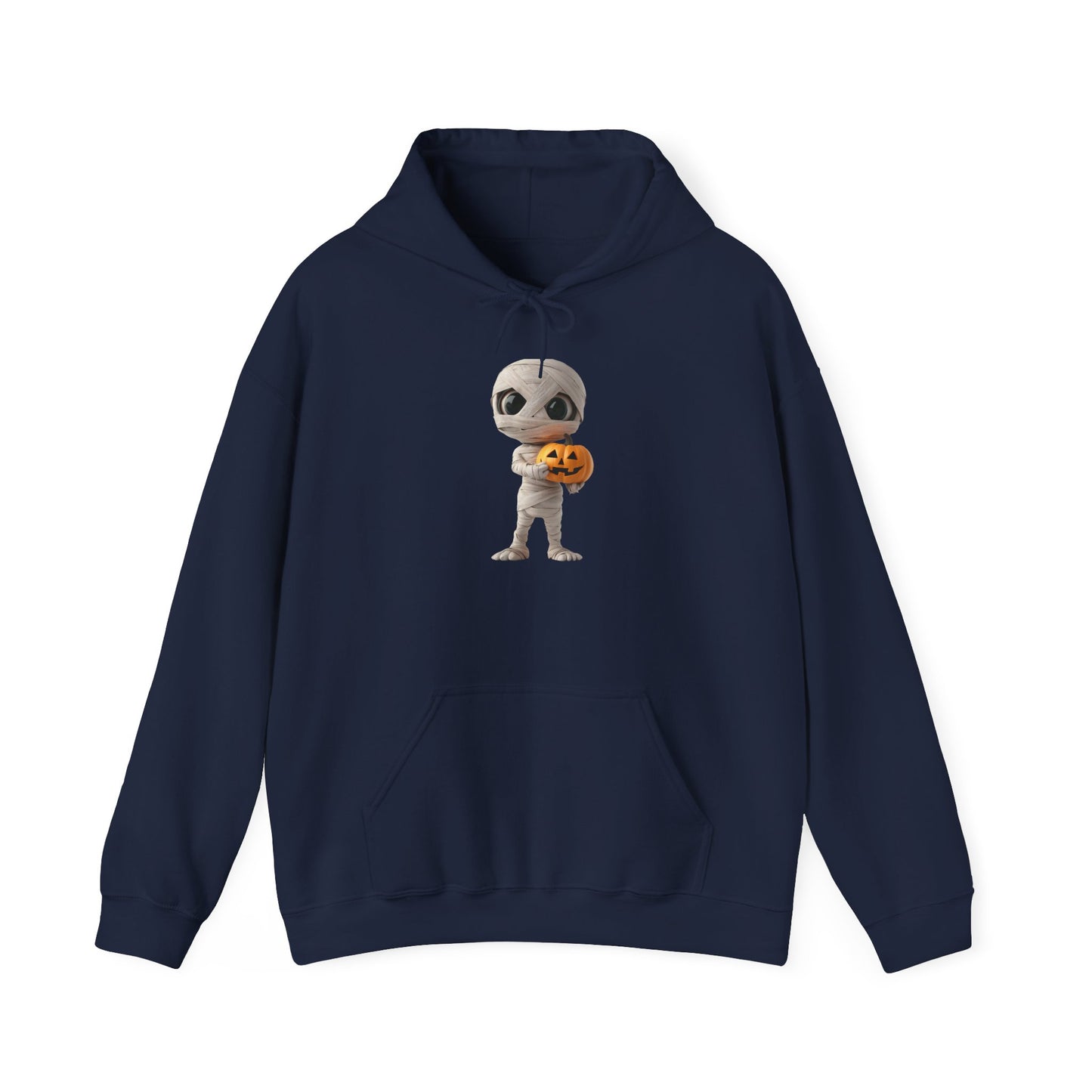 Halloween Mummy Pumpkin Sweatshirt | Unisex Cozy Hoodie for Fall Celebrations, Customizable Gift, Trick or Treat Wear, All-Season Comfort