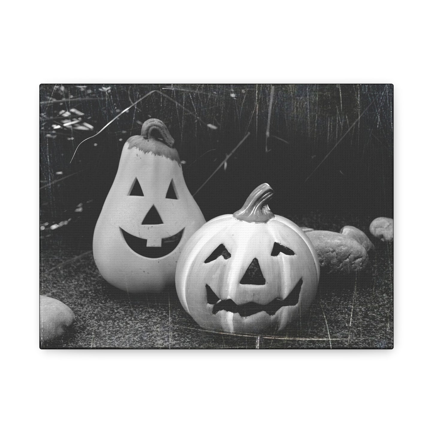 Halloween Pumpkin Canvas Wall Art, Spooky Home Decor, Fall Decoration, Autumn Art, Halloween Gift