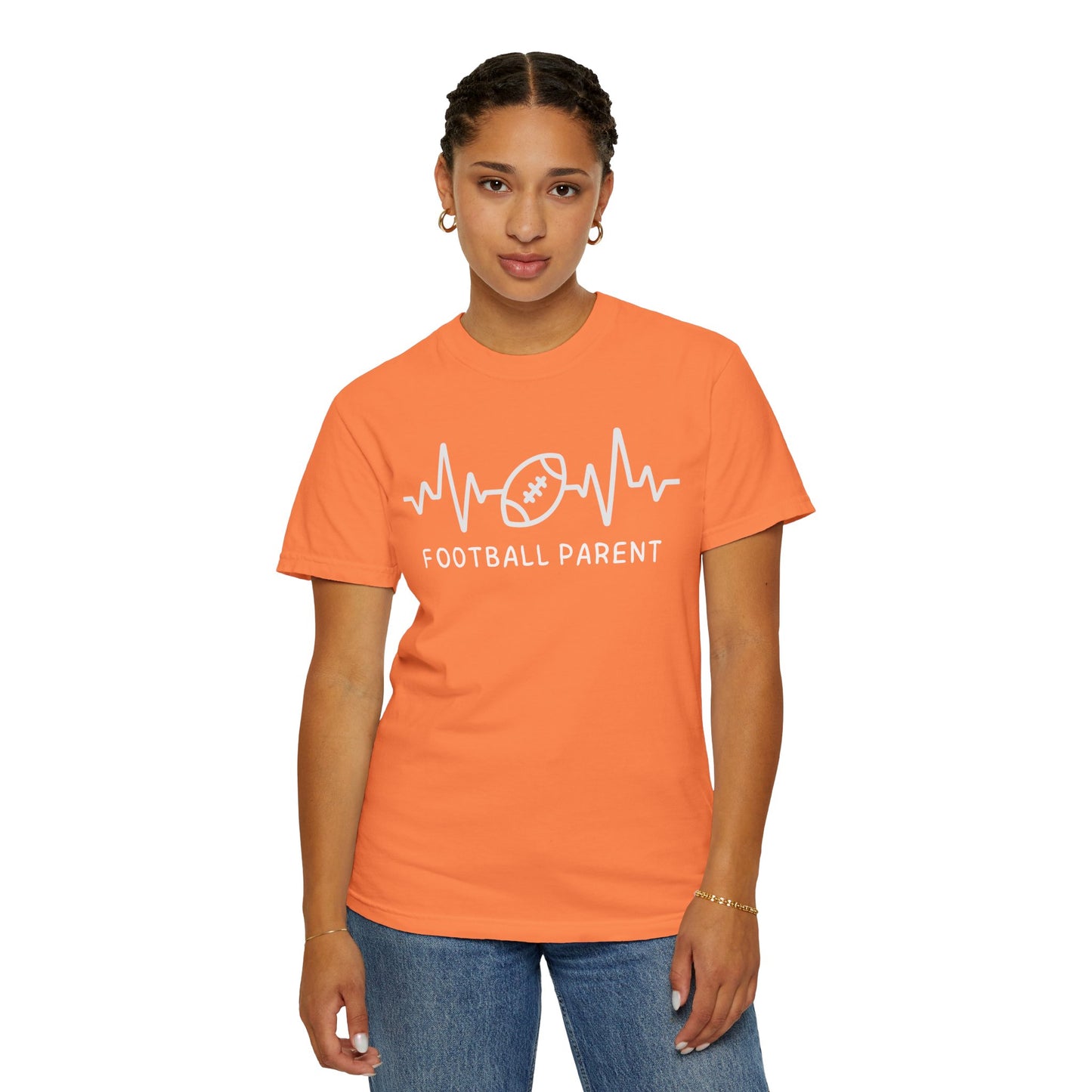 Football Parent T-Shirt - Unisex Garment-Dyed Tee, Perfect for Game Day, Father's Day, Family Gatherings, Sports Fans, Casual Wear