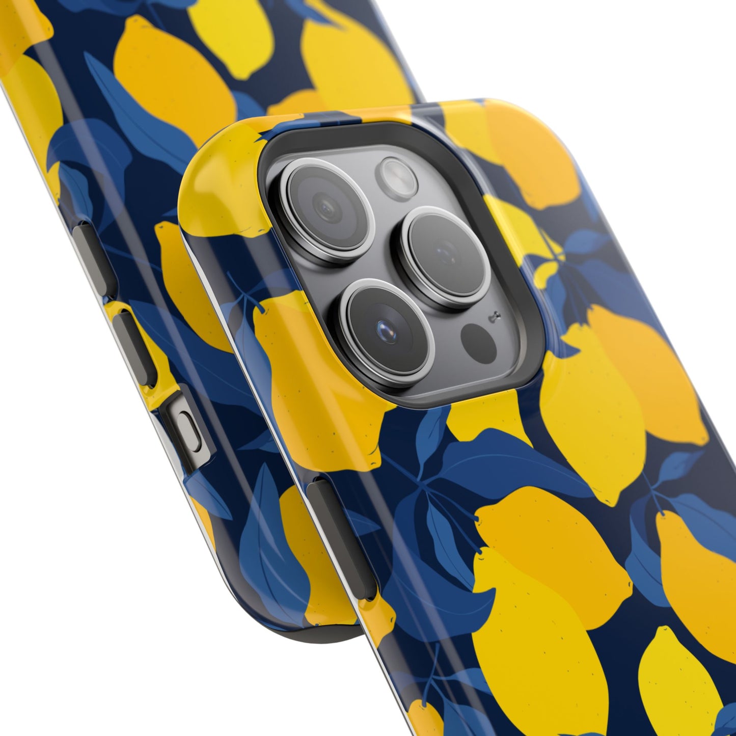 Bright Lemon Pattern Magnetic Tough Case - Vibrant Phone Protection