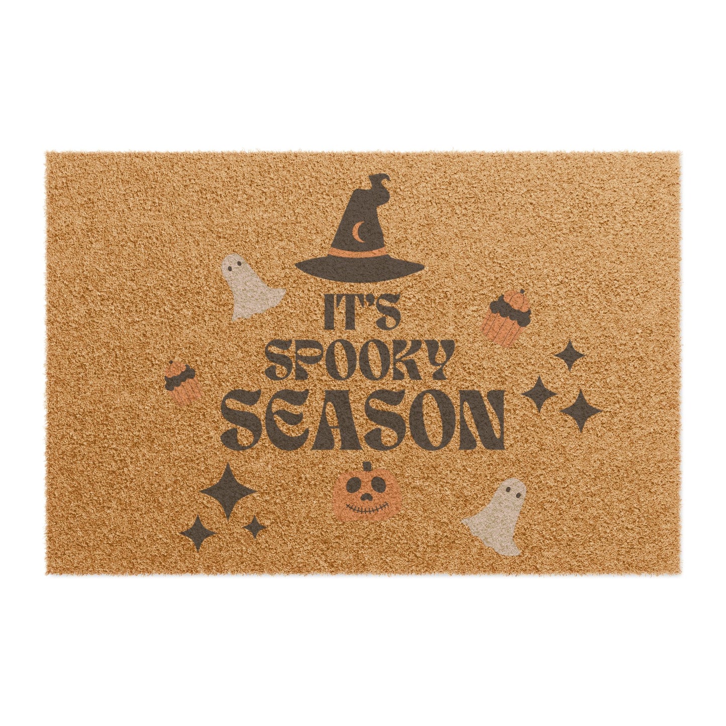 Halloween-Themed Doormat | It's Spooky Season Entrance Mat, Autumn Decor, Halloween Gift, Ghosts & Pumpkins Welcome Mat
