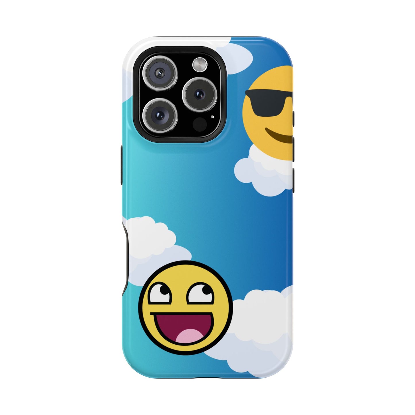Colorful Magnetic Tough Phone Case - Fun Emoji Design