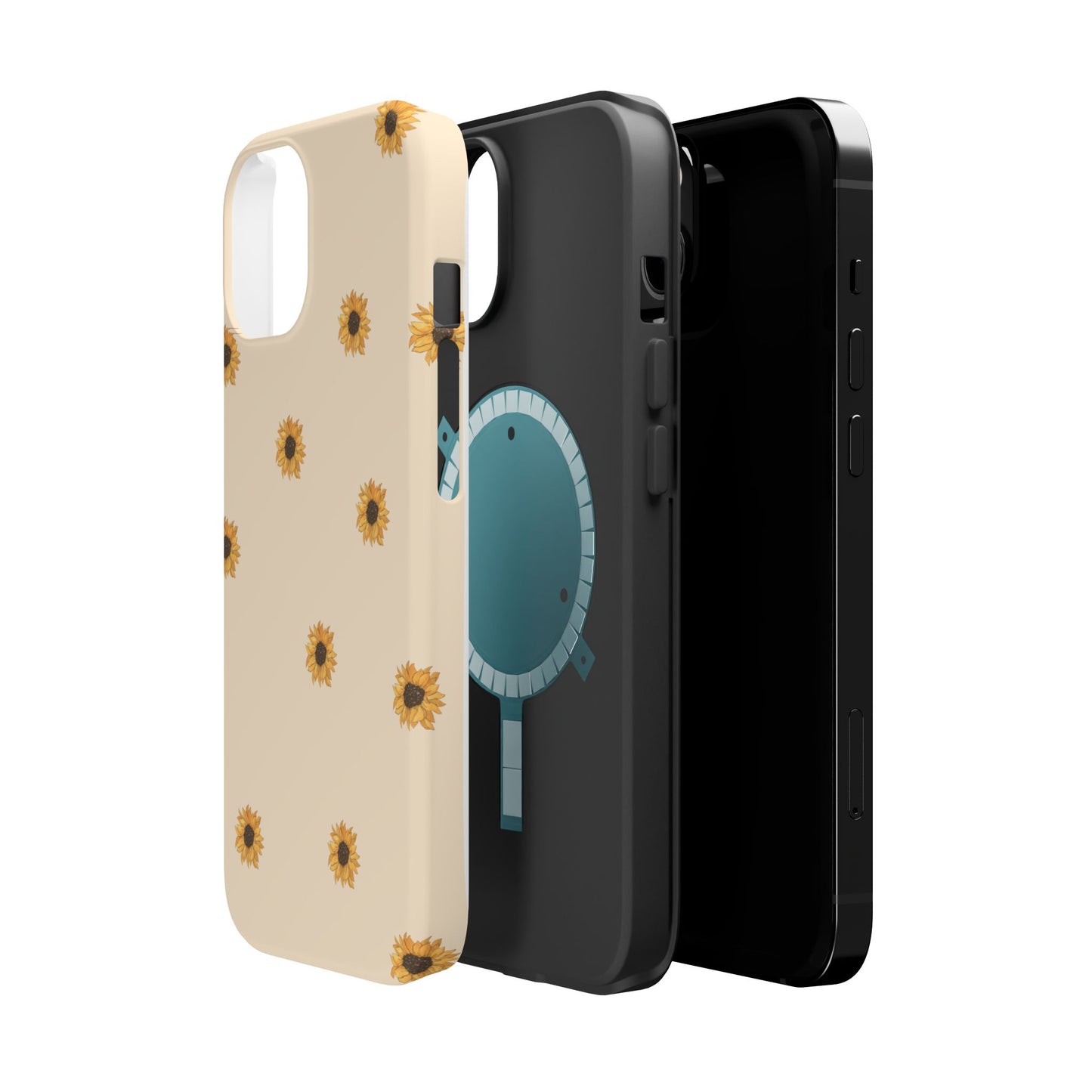 Sunflower Magnetic Tough Cases for Stylish Protection, Floral Phone Cases, Unique Gift for Her, Summer Vibes, Trendy Accessories,