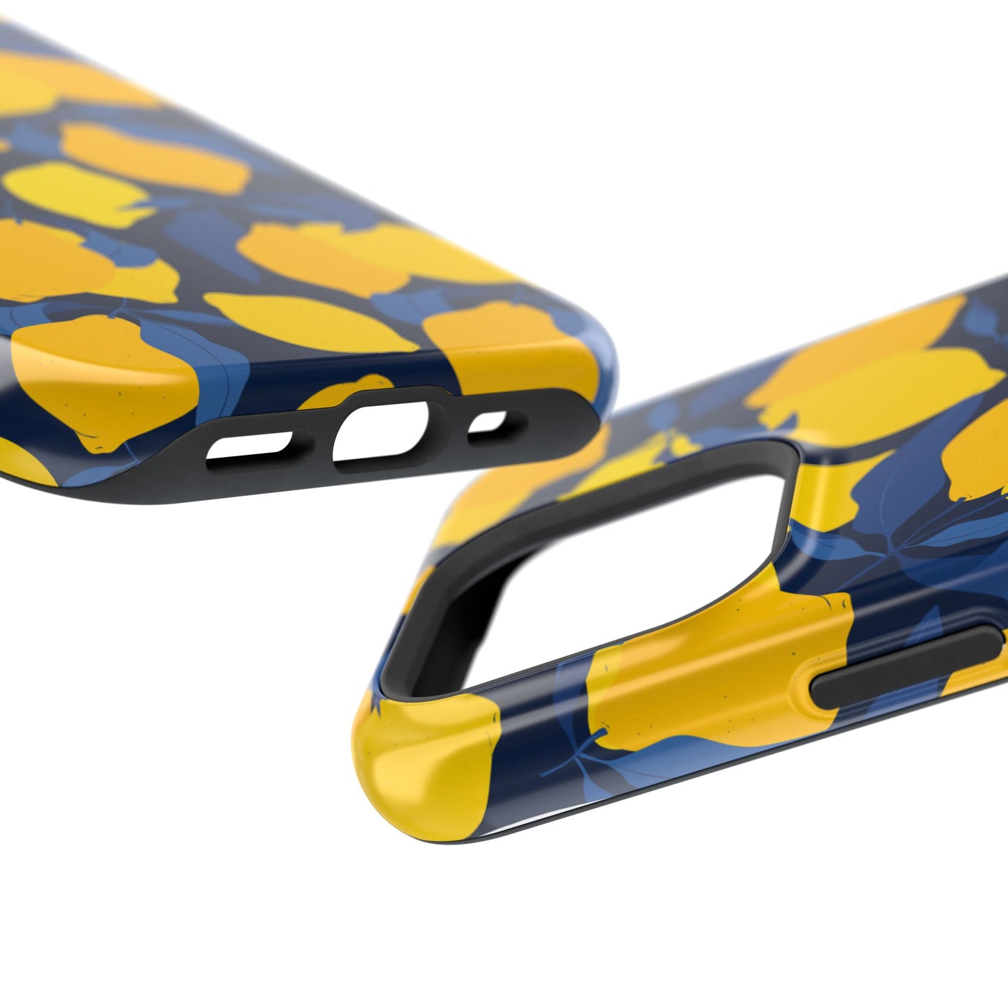 Bright Lemon Pattern Magnetic Tough Case - Vibrant Phone Protection