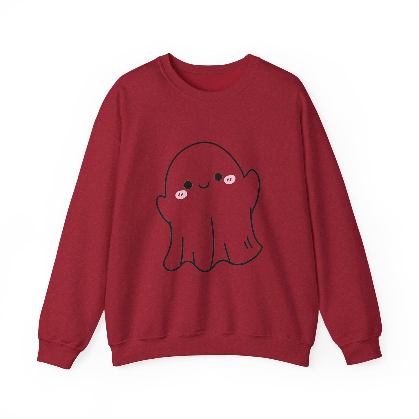 Ghosty Unisex Crewneck Sweatshirt, Halloween Gift, Cozy Pullover, Fall Fashion, Spooky Season Sweatshirt, Casual Wear