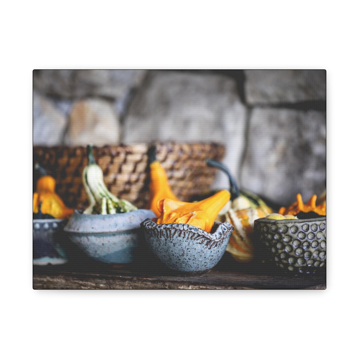 Rustic Canvas Wall Art - Autumn Harvest Decor, Farmhouse Print for Cozy Spaces, Decorative Home Accent, Gift for Nature Lovers