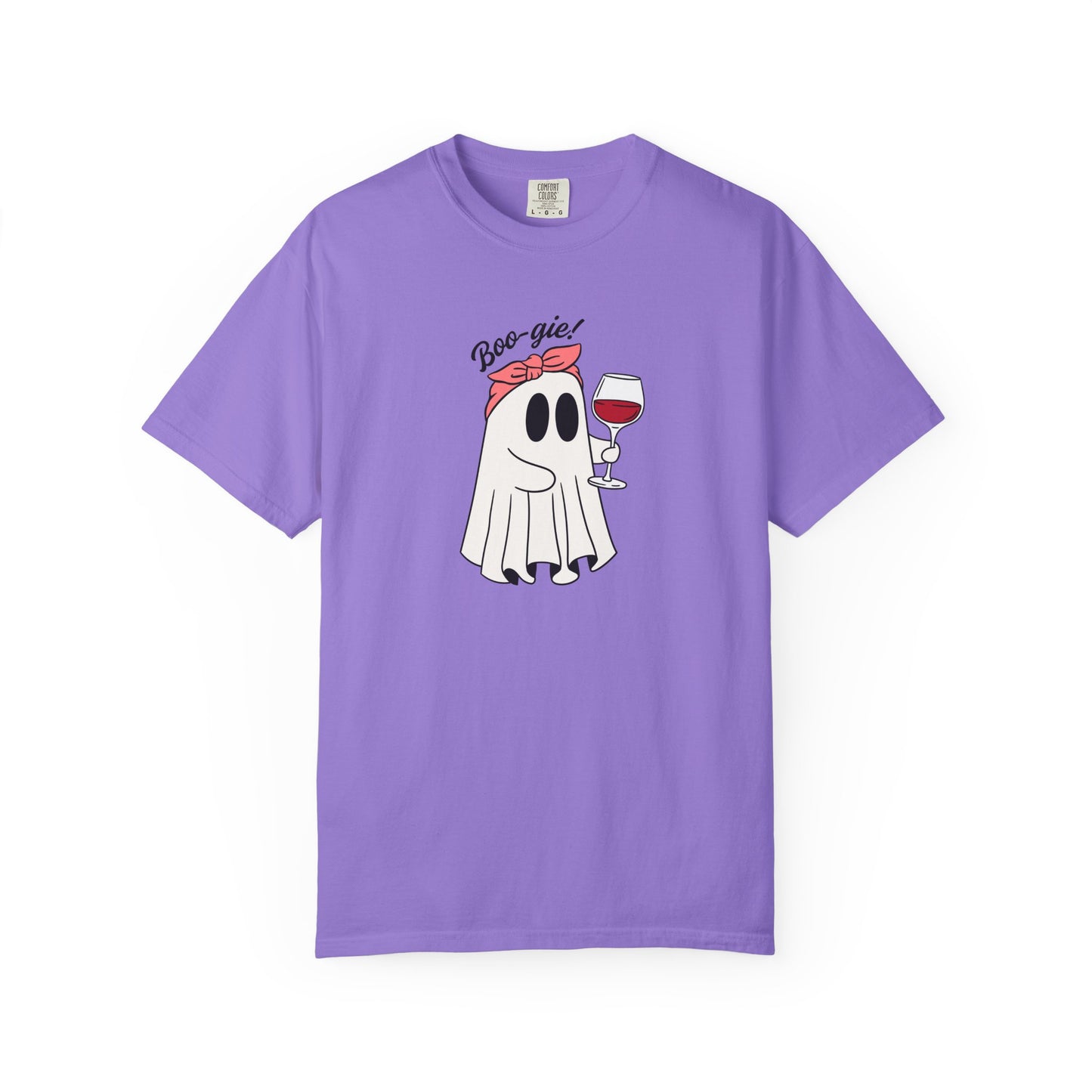 Ghostie Wine T-Shirt | Fun Unisex Tee for Halloween Parties, Casual Wear, Gifts for Wine Lovers, Spooky Celebrations, Cozy Weather