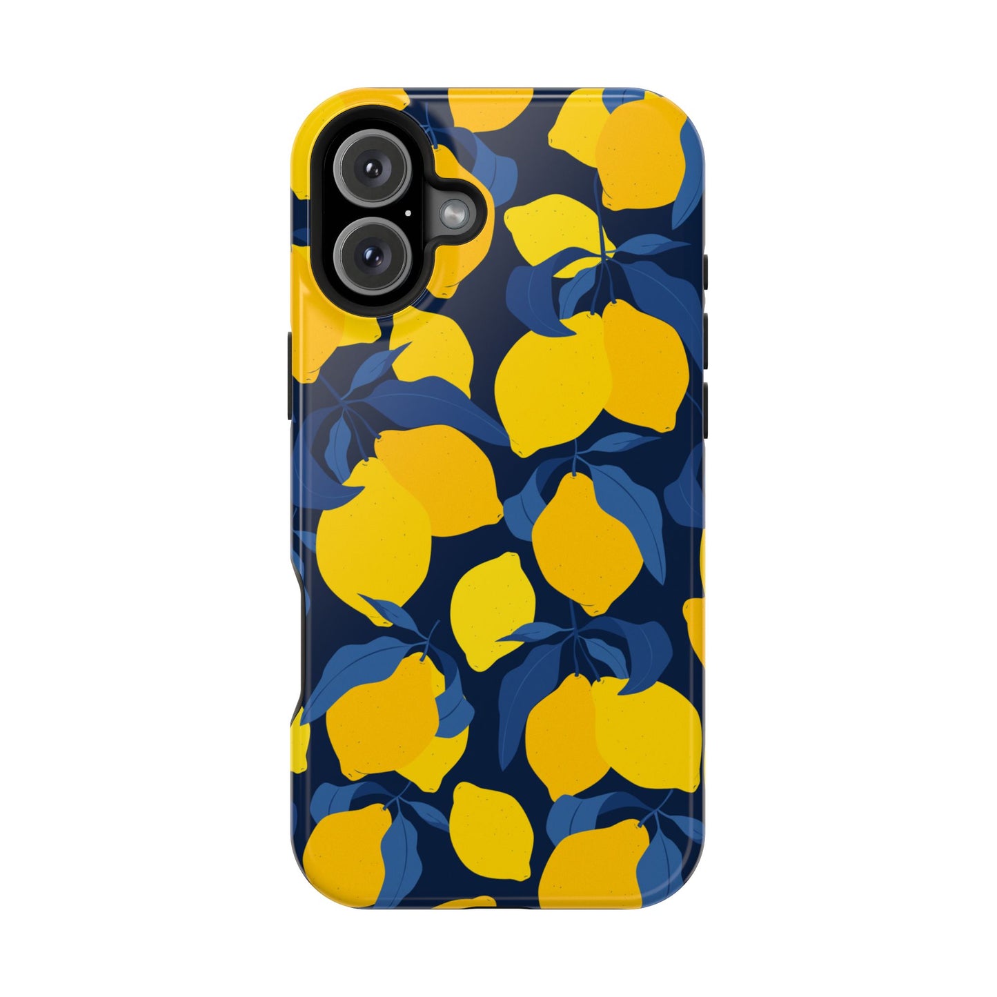 Bright Lemon Pattern Magnetic Tough Case - Vibrant Phone Protection