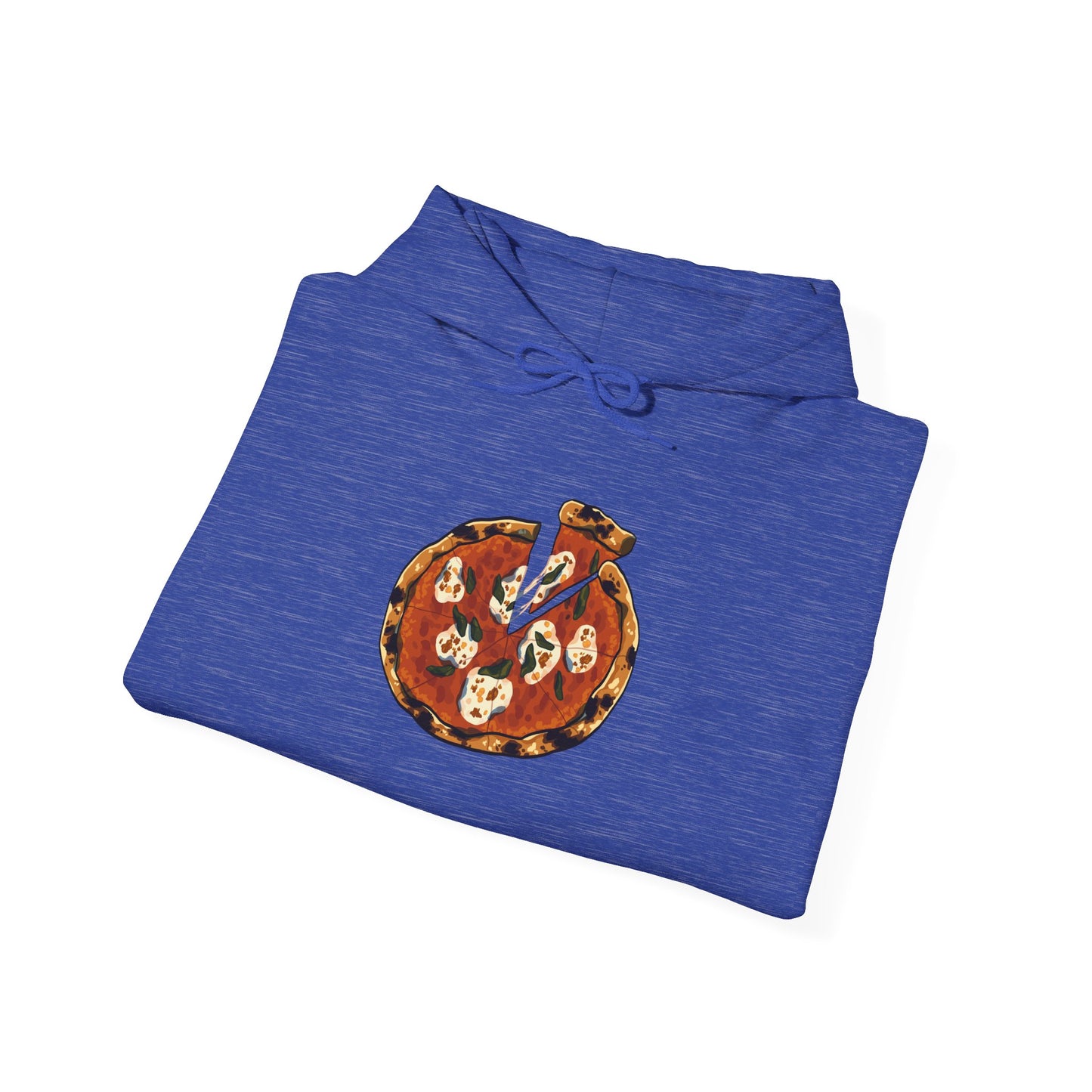 Italian Pizza Unisex Hooded Sweatshirt with Floral Design, Perfect for Everyday Wear, Gift for Friends, Spring Fashion, Casual Comfort