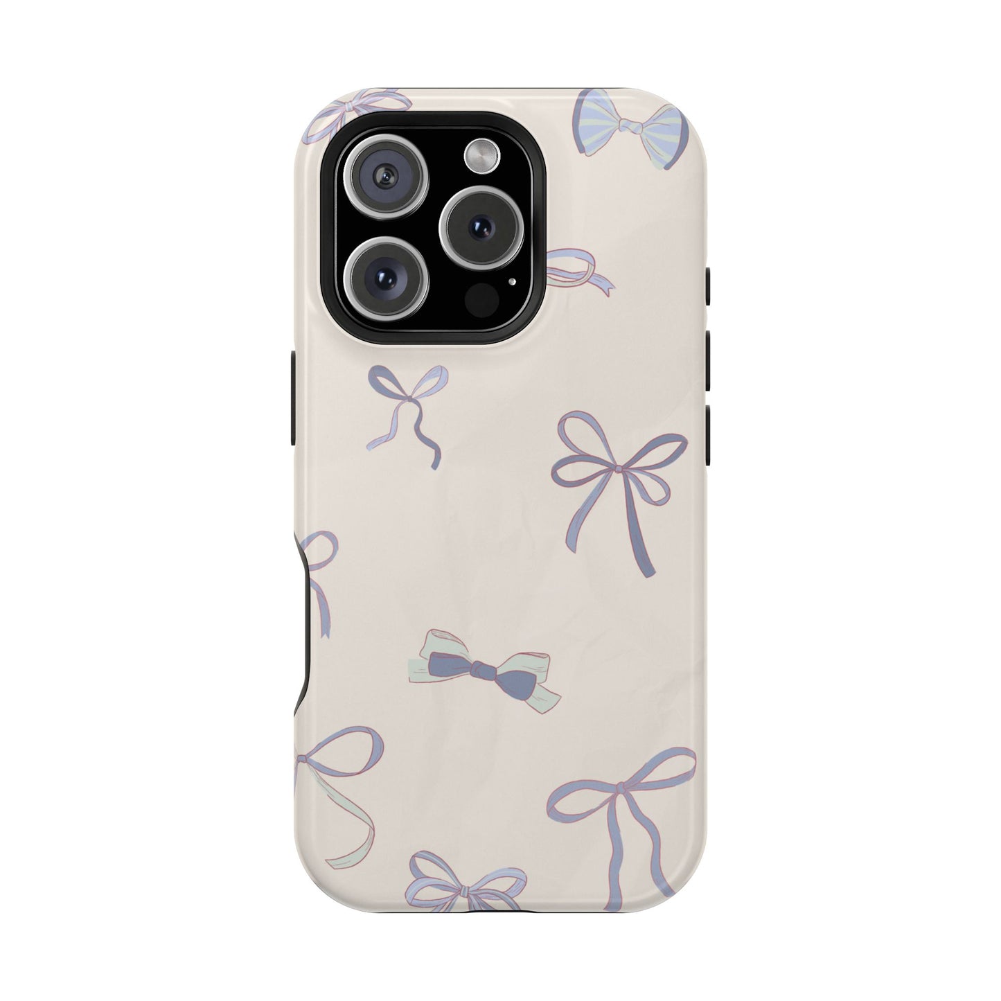 Chic Bow Pattern Magnetic Tough Cases, Stylish Phone Protection, Gift for Her, Birthday, Cute Accessories, Trendy Tech