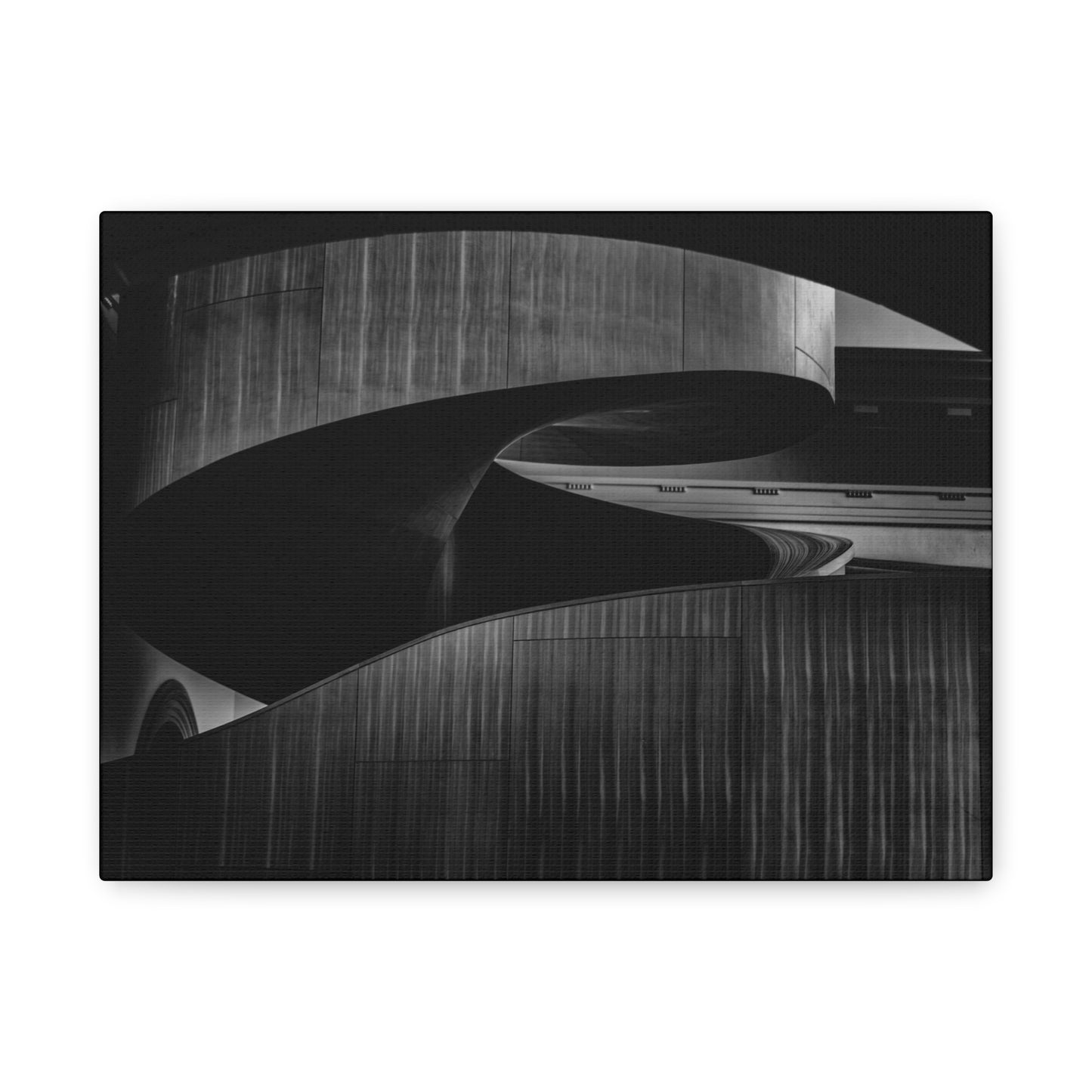 Stylish Matte Canvas Wall Art, Modern Home Decor, Black and White Artwork, Abstract Canvas Print, Contemporary Living Room Decor