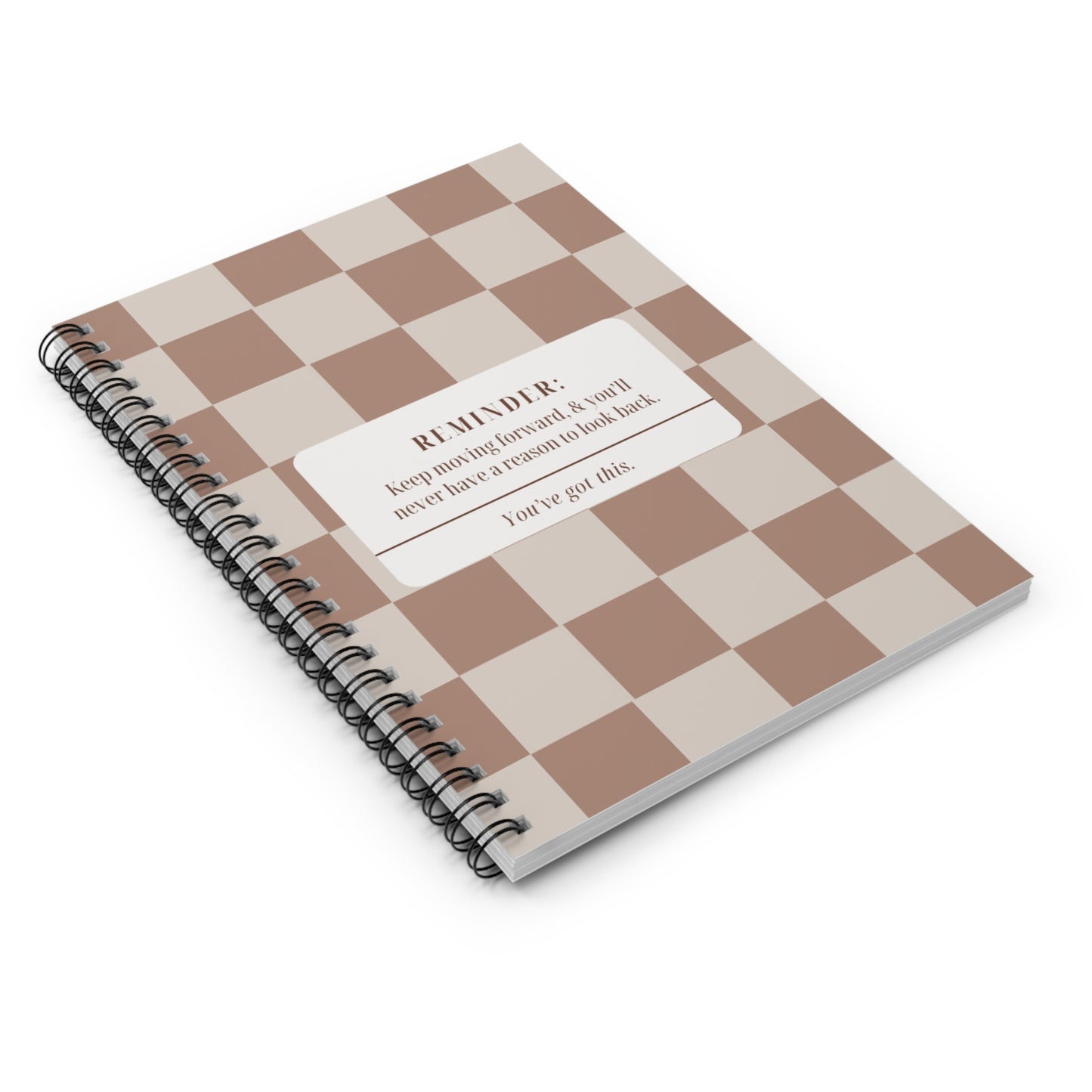 Stylish Motivational Spiral Notebook - Keep Moving Forward | Perfect for Journaling, Goal Setting, Gifts, School, Home Office