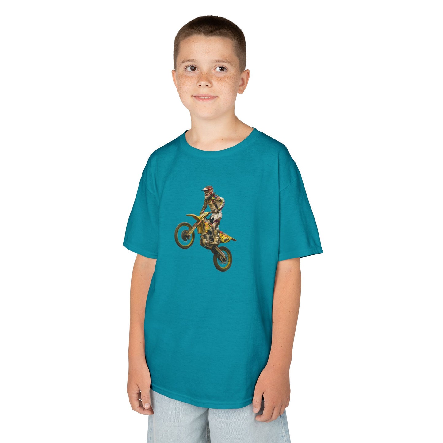 Kids Motocross T-Shirt - Fun Active Wear for Young Riders, Great for Birthdays, Christmas Gifts, Sports Events, Everyday Use