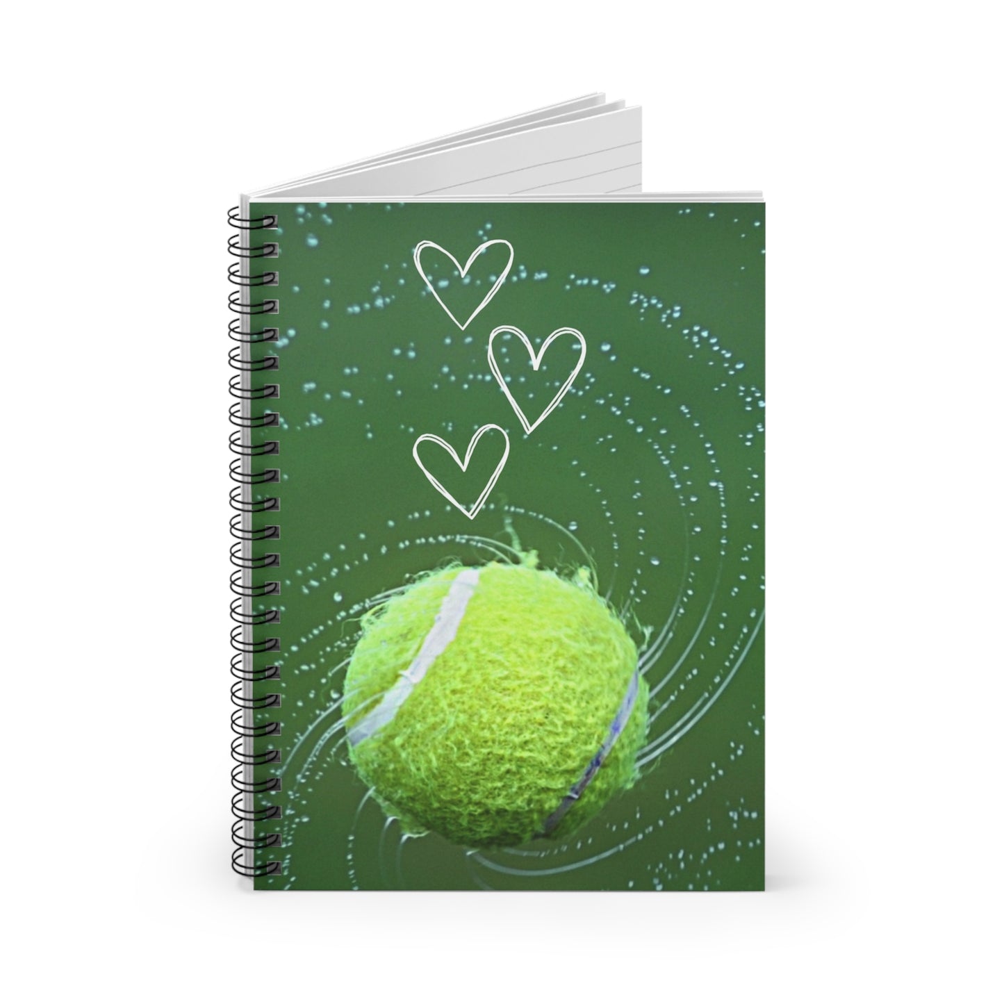 Tennis Themed Spiral Notebook - Perfect for Fans, Gifts for Players, Love for the Game, Stationery for Everyday Use, Journaling Inspiration
