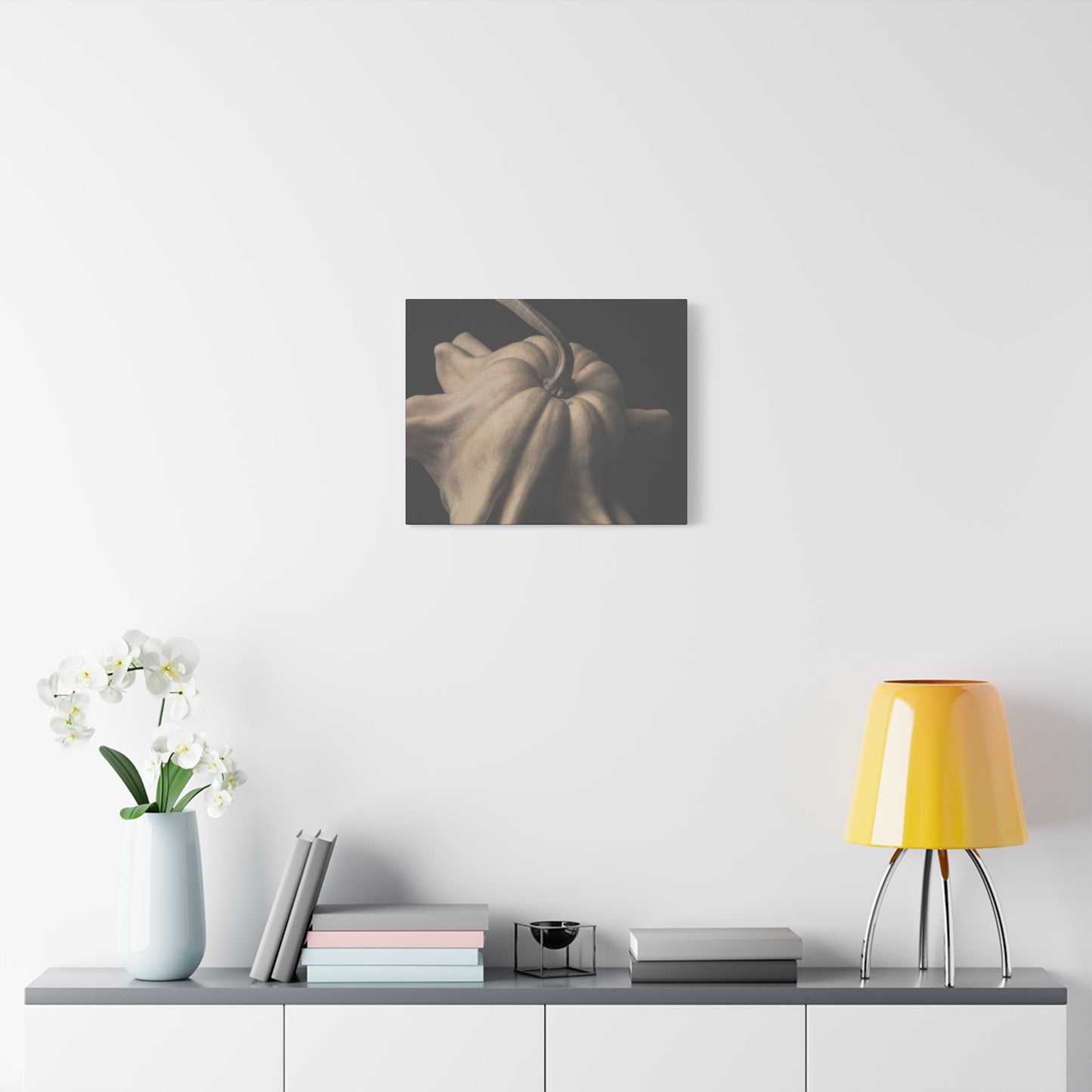 Elegant Pumpkin Canvas Art, Rustic Home Decor, Modern Wall Art, Fall Decor, Thanksgiving Gift, Autumn Vibes, Minimalist Design
