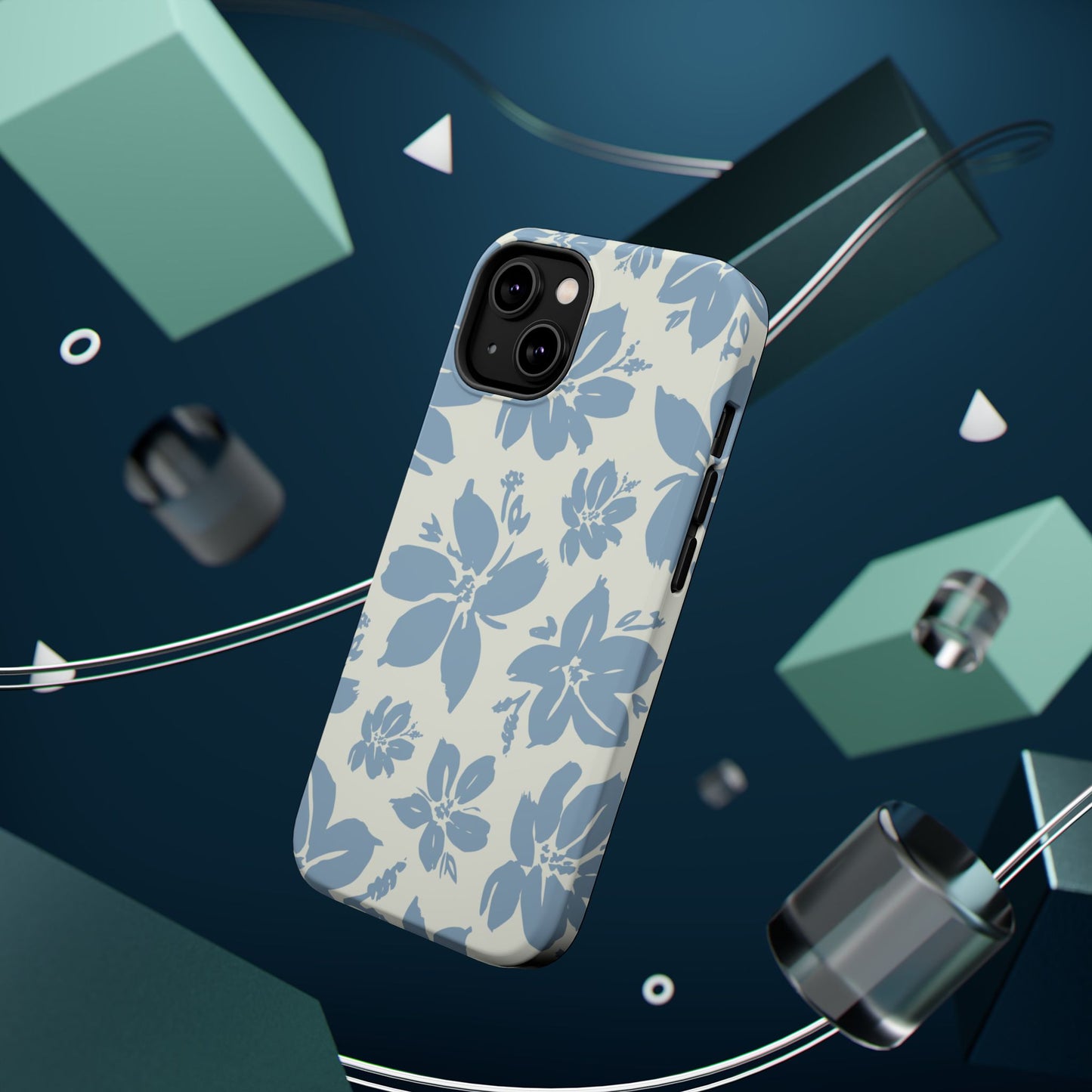 Floral Magnetic Tough Case - Stylish Protection for Your Phone