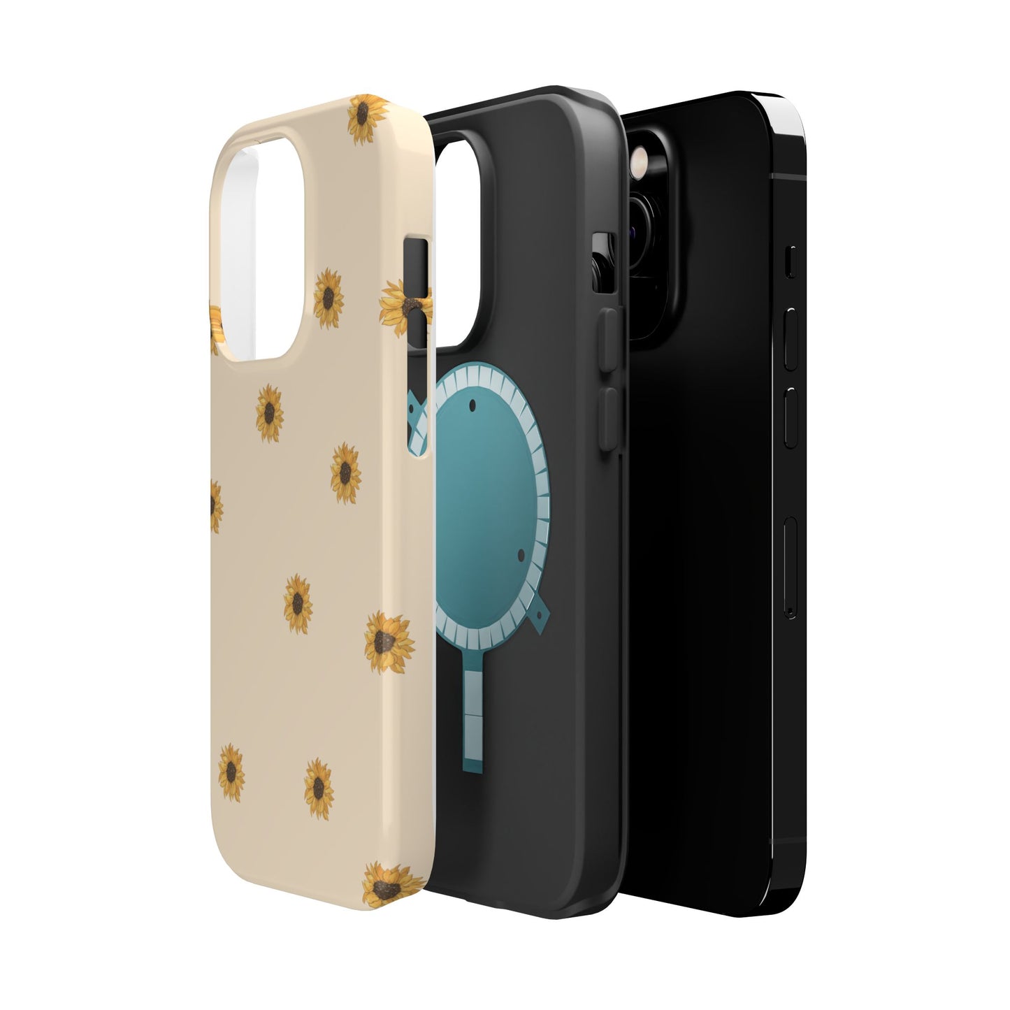 Sunflower Magnetic Tough Cases for Stylish Protection, Floral Phone Cases, Unique Gift for Her, Summer Vibes, Trendy Accessories,