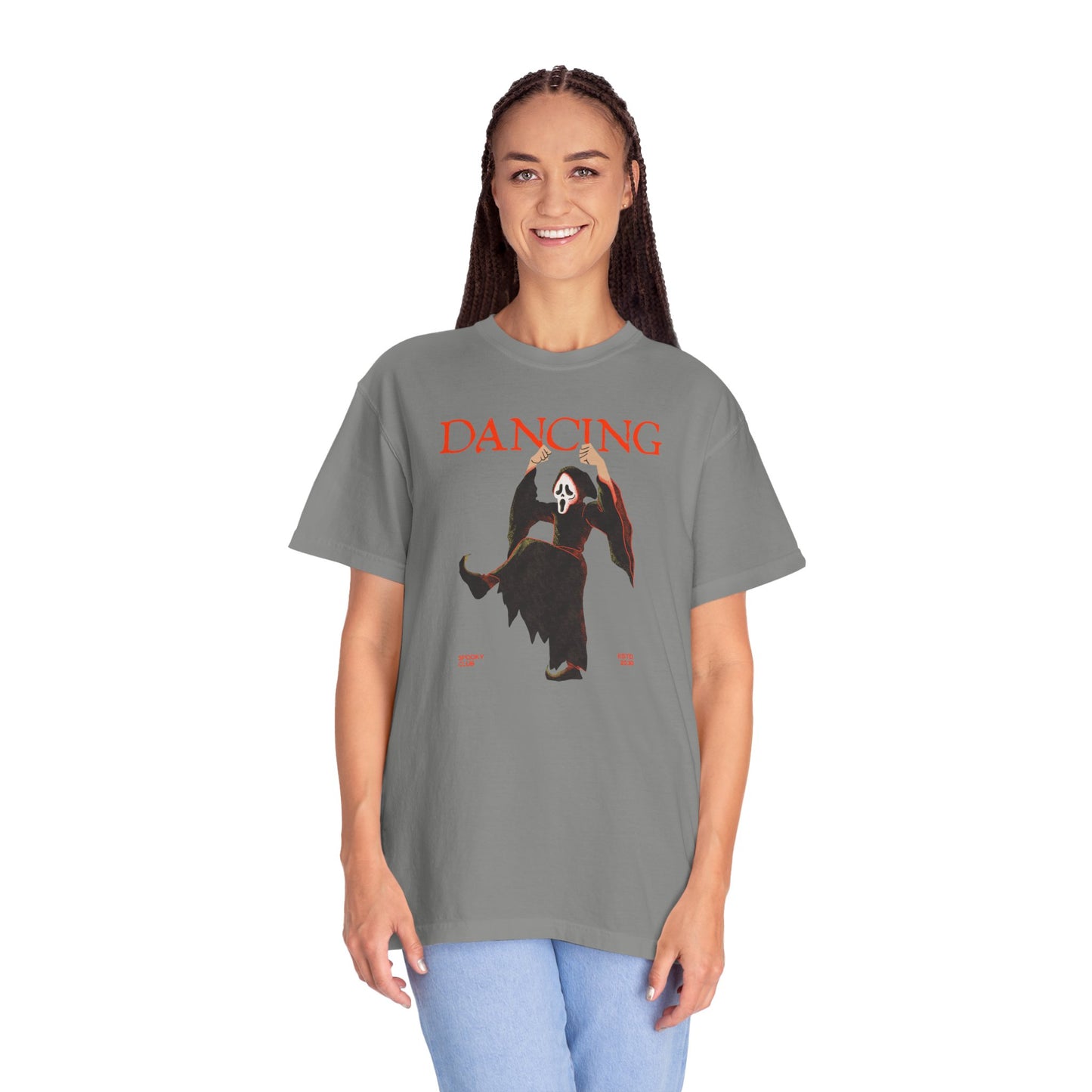 Dancing Grim Reaper T-Shirt, Unisex Halloween Shirt, Funny Graphic Tee, Spooky Dance Top, Unique Gift for Horror Lovers