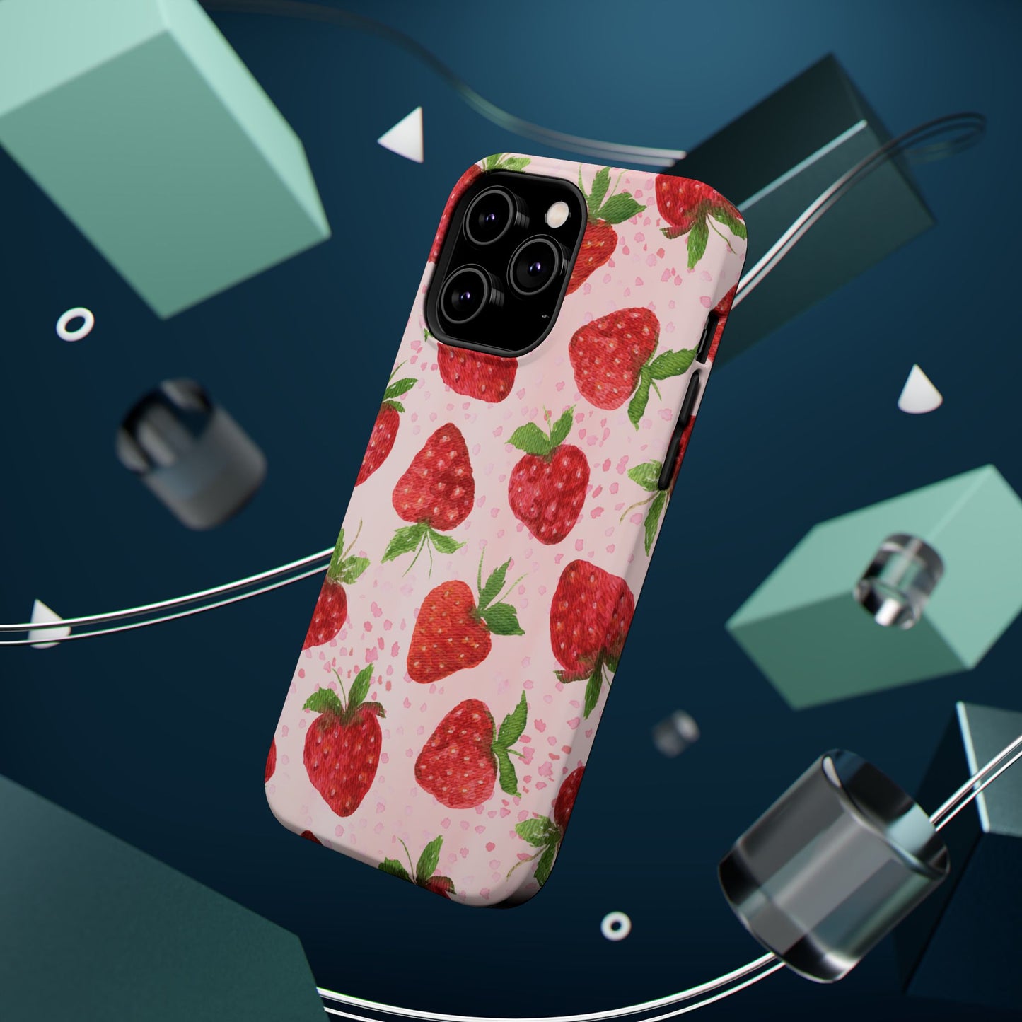 Strawberry Magnetic Phone Case - Durable & Stylish