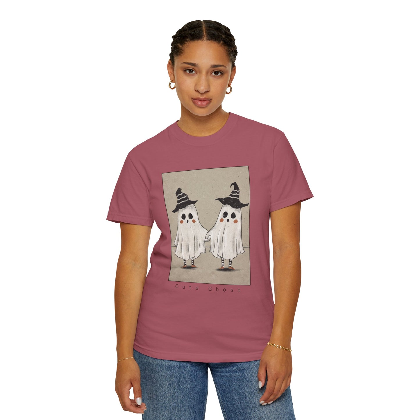 Spooky Ghosts Unisex T-Shirt, Halloween Shirt, Funny Fright Shirt, Ghost Humor Tee, Casual Halloween Apparel