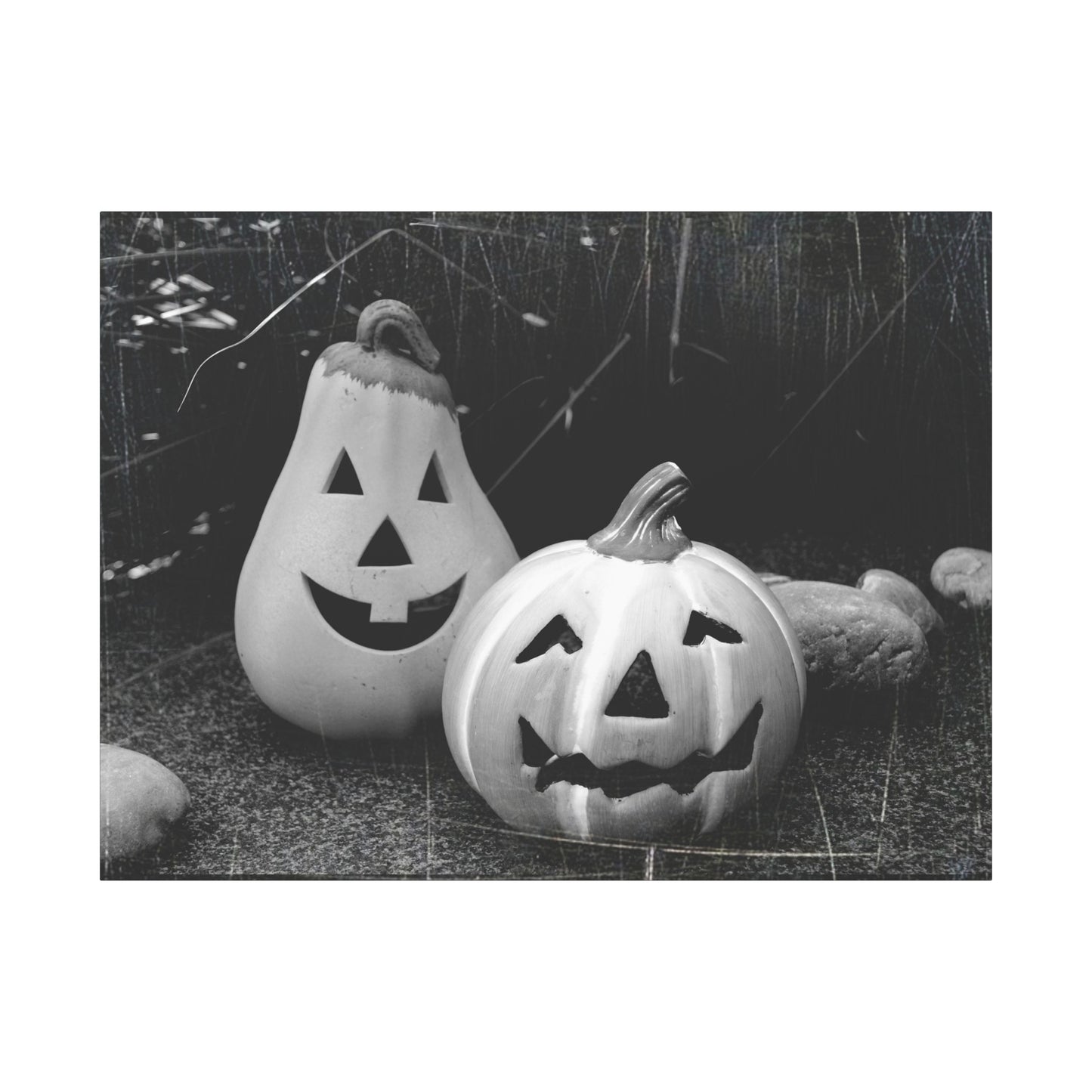 Halloween Pumpkin Canvas Wall Art, Spooky Home Decor, Fall Decoration, Autumn Art, Halloween Gift