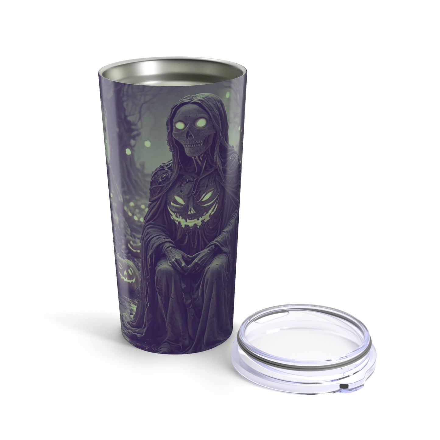 Gothic Pumpkin Tumbler | 20oz Halloween Travel Mug, Spooky Drinkware, Fall Coffee Cup, Witchy Gifts, Autumn Collection