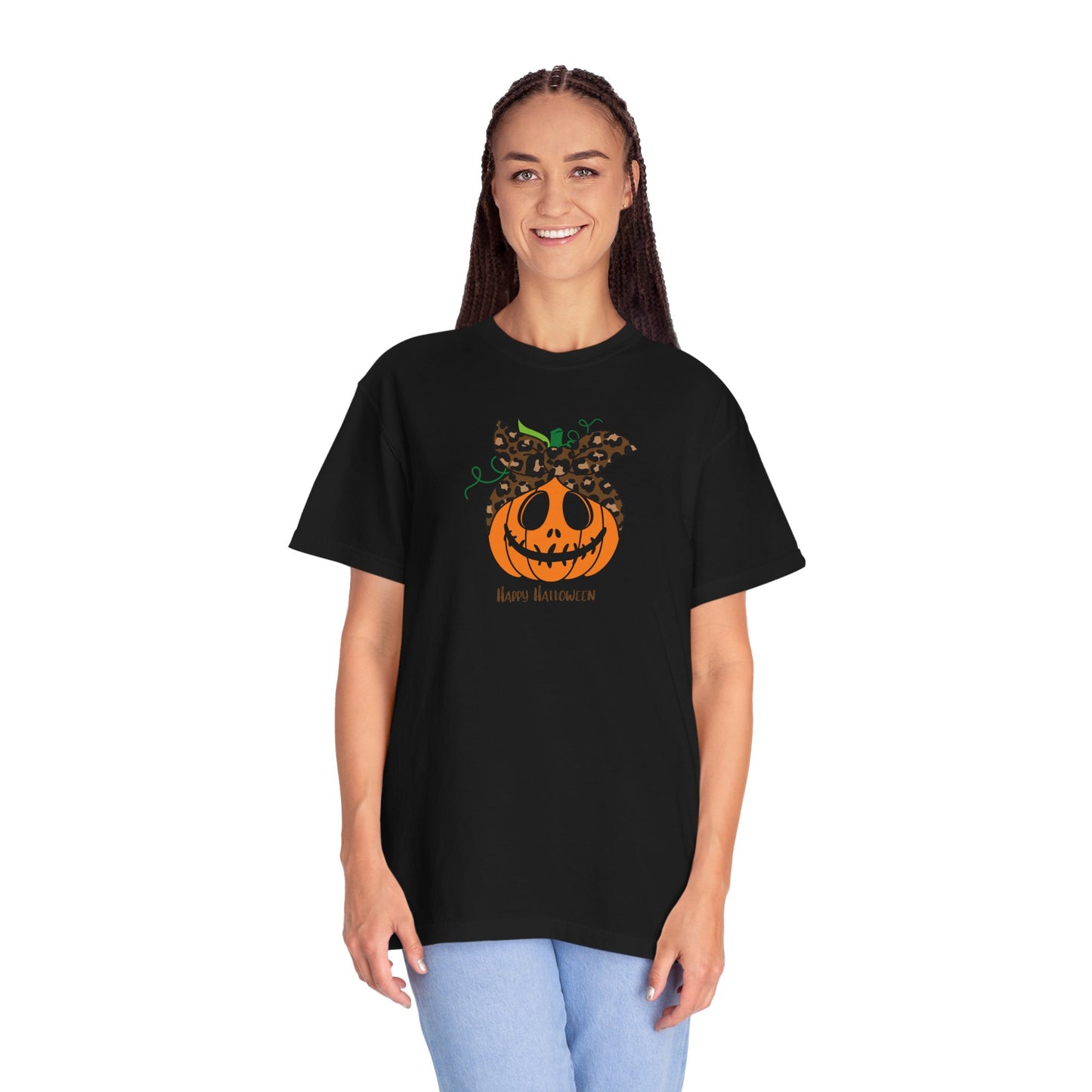Happy Halloween Pumpkin T-Shirt, Fall Fashion Tee, Unisex Graphic Tee, Casual Halloween Apparel, Spooky Season Shirt, Halloween Gift