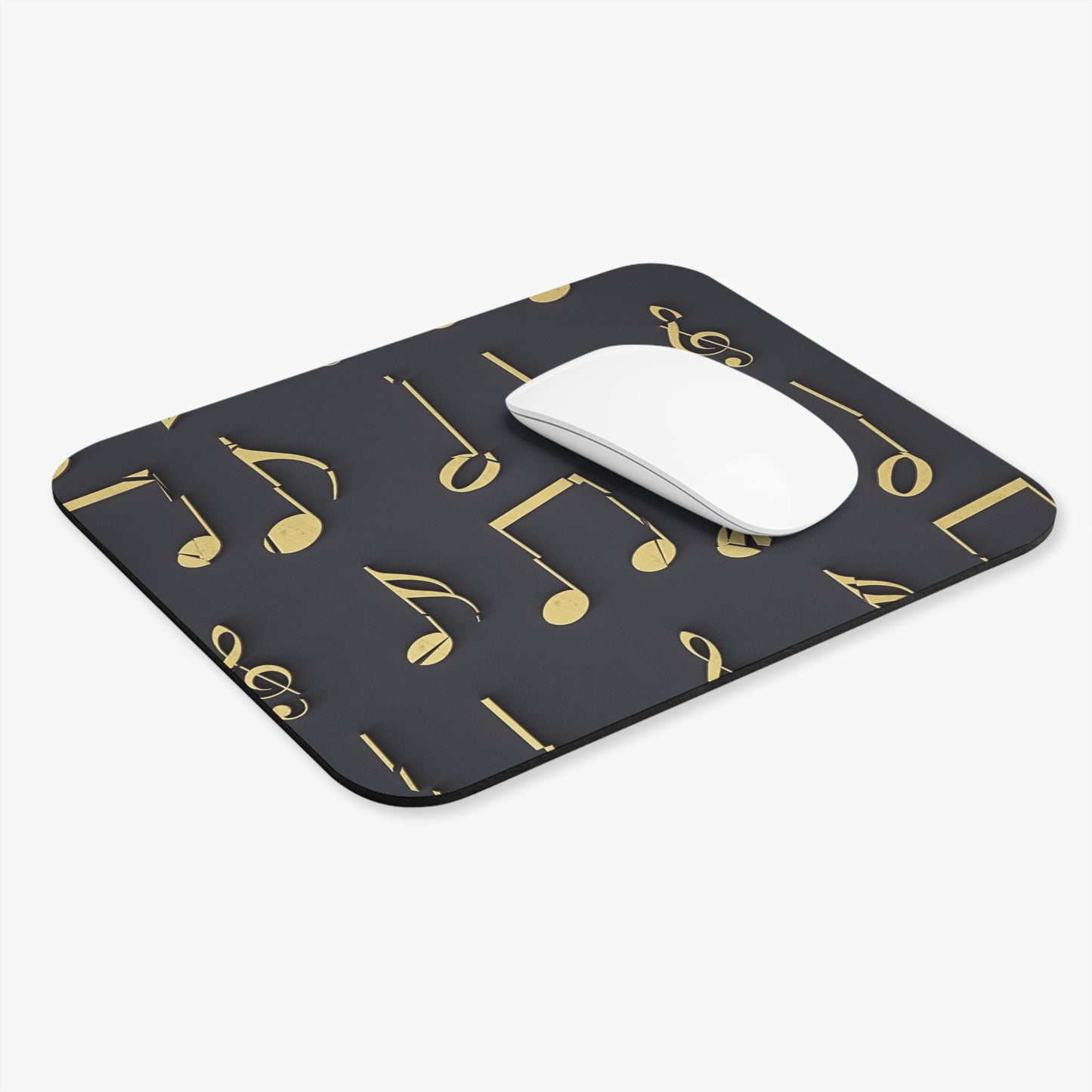 Musical Notes Mouse Pad, Office Accessory, Gift for Musicians, Home Office Decor, Music Lover's Gift