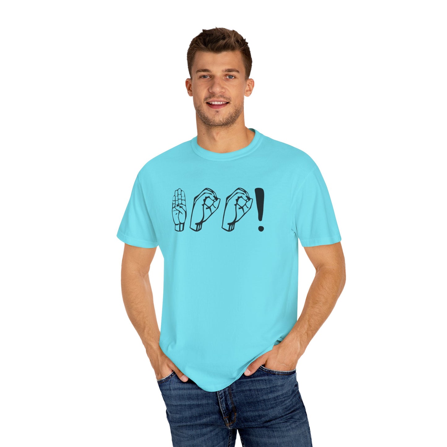 Boo! Unisex Hand Sign T-Shirt, Casual Wear, Gift for Friends, Birthday Gift, Cool Outfit, Fun Graphic Tee