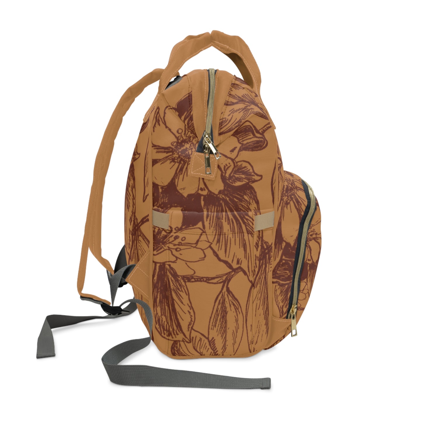 Stylish Multifunctional Backpack for Modern Parents | Baby Bag, Travel Bag, Floral Design, Gift for New Moms, Everyday Use