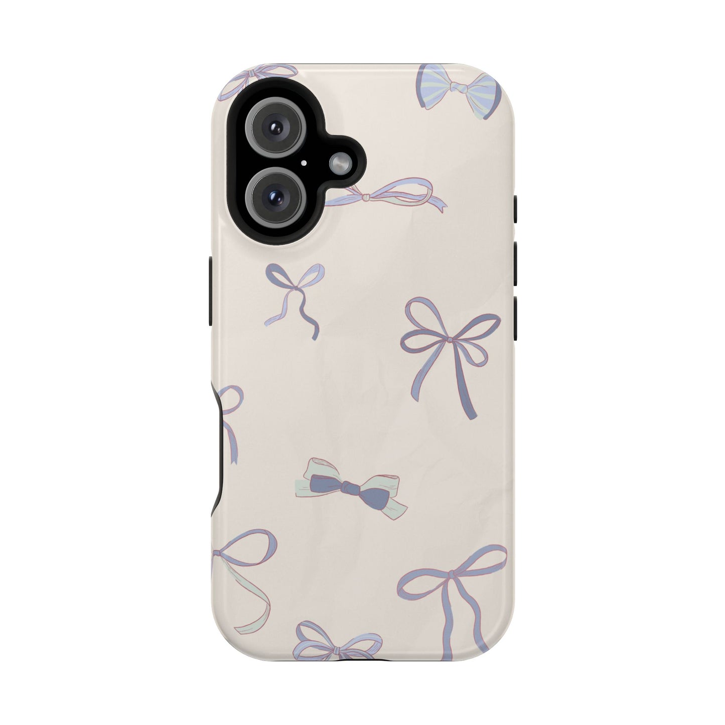 Chic Bow Pattern Magnetic Tough Cases, Stylish Phone Protection, Gift for Her, Birthday, Cute Accessories, Trendy Tech