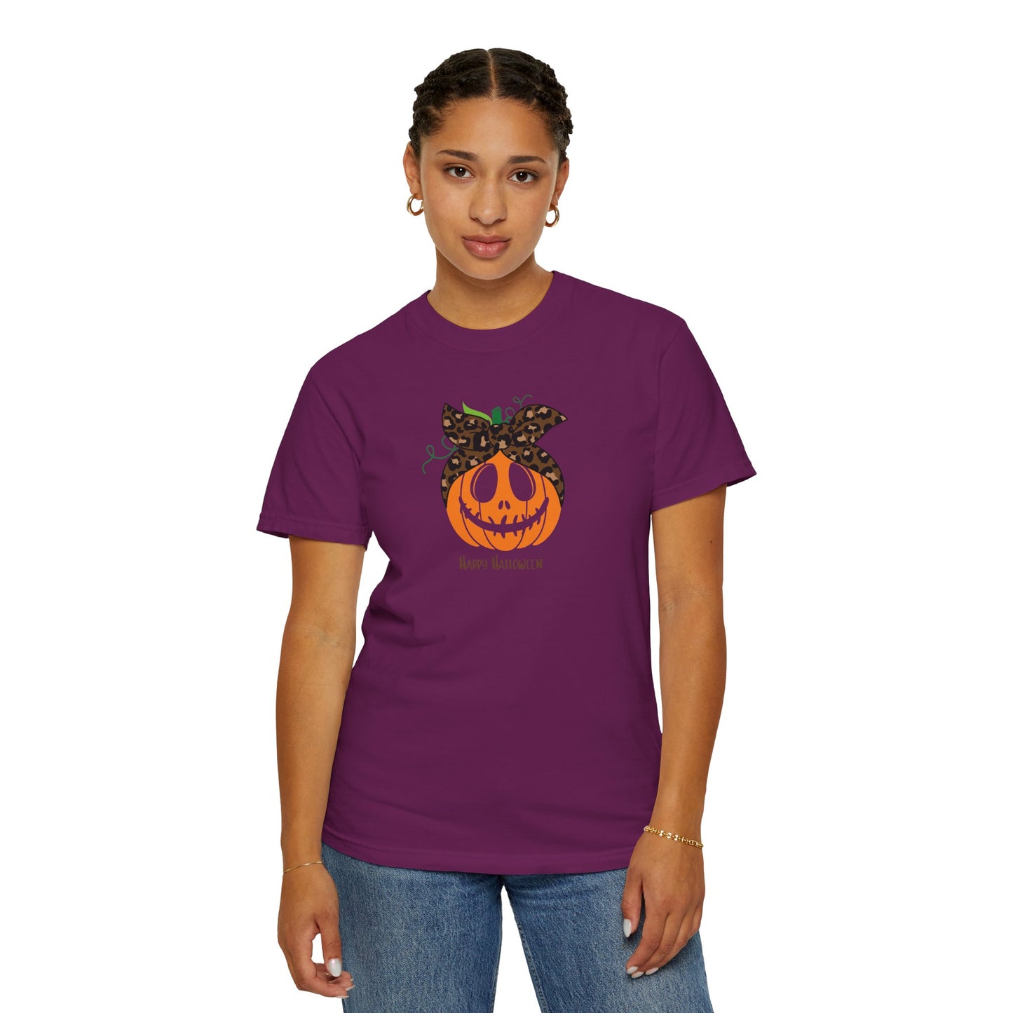 Happy Halloween Pumpkin T-Shirt, Fall Fashion Tee, Unisex Graphic Tee, Casual Halloween Apparel, Spooky Season Shirt, Halloween Gift