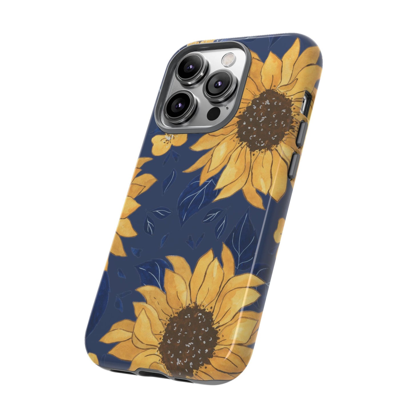 Vibrant Sunflower Phone Case, Floral Tough Cases, Gift for Flower Lovers, Spring Accessory, Birthday Present