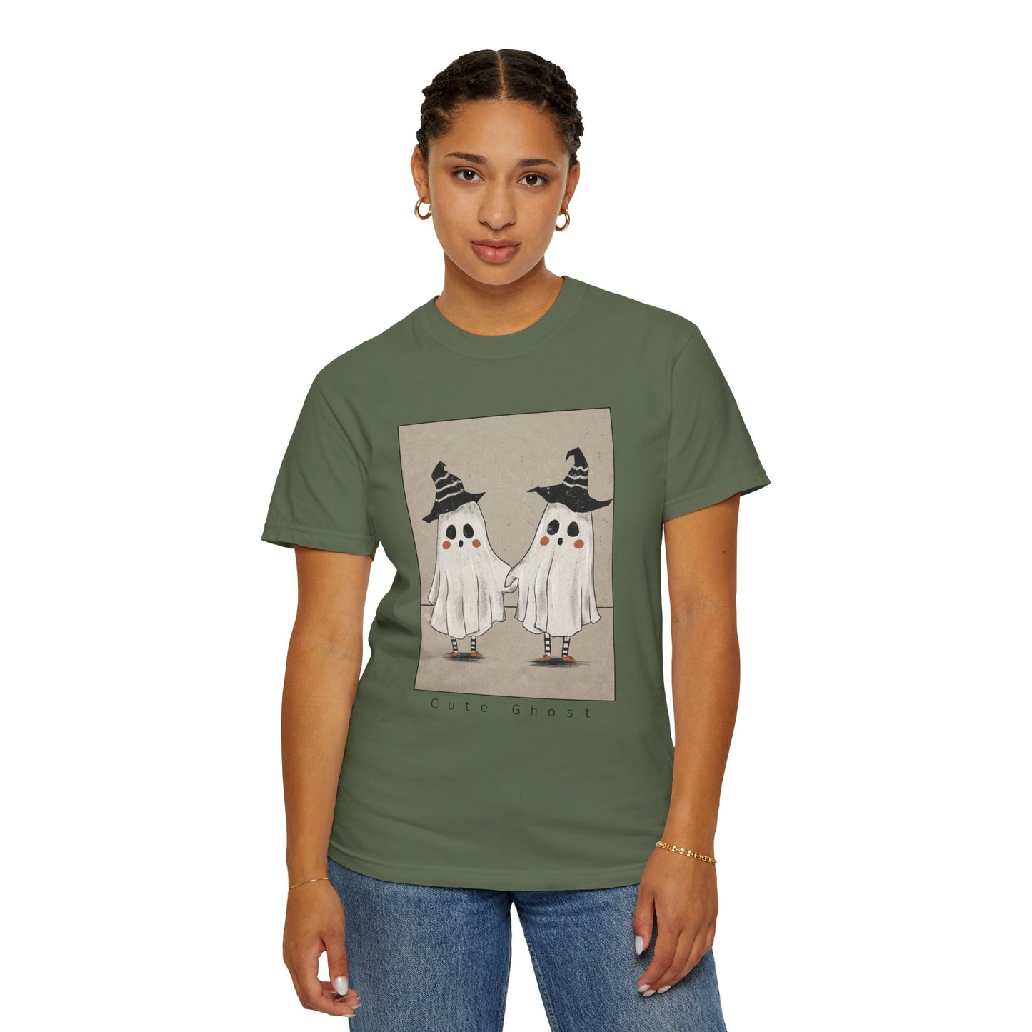 Spooky Ghosts Unisex T-Shirt, Halloween Shirt, Funny Fright Shirt, Ghost Humor Tee, Casual Halloween Apparel